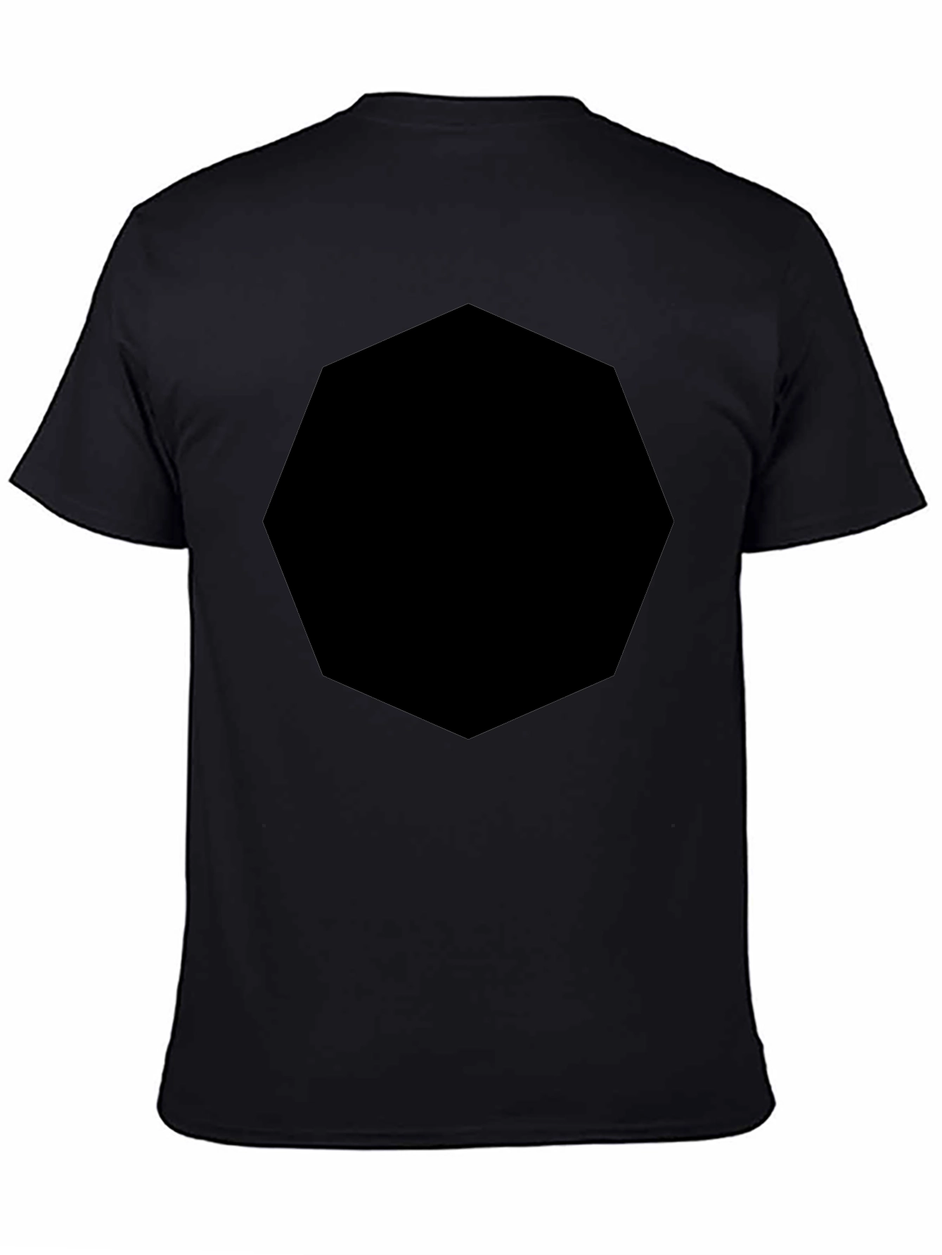 Mens Black Crew Neck T-Shirt