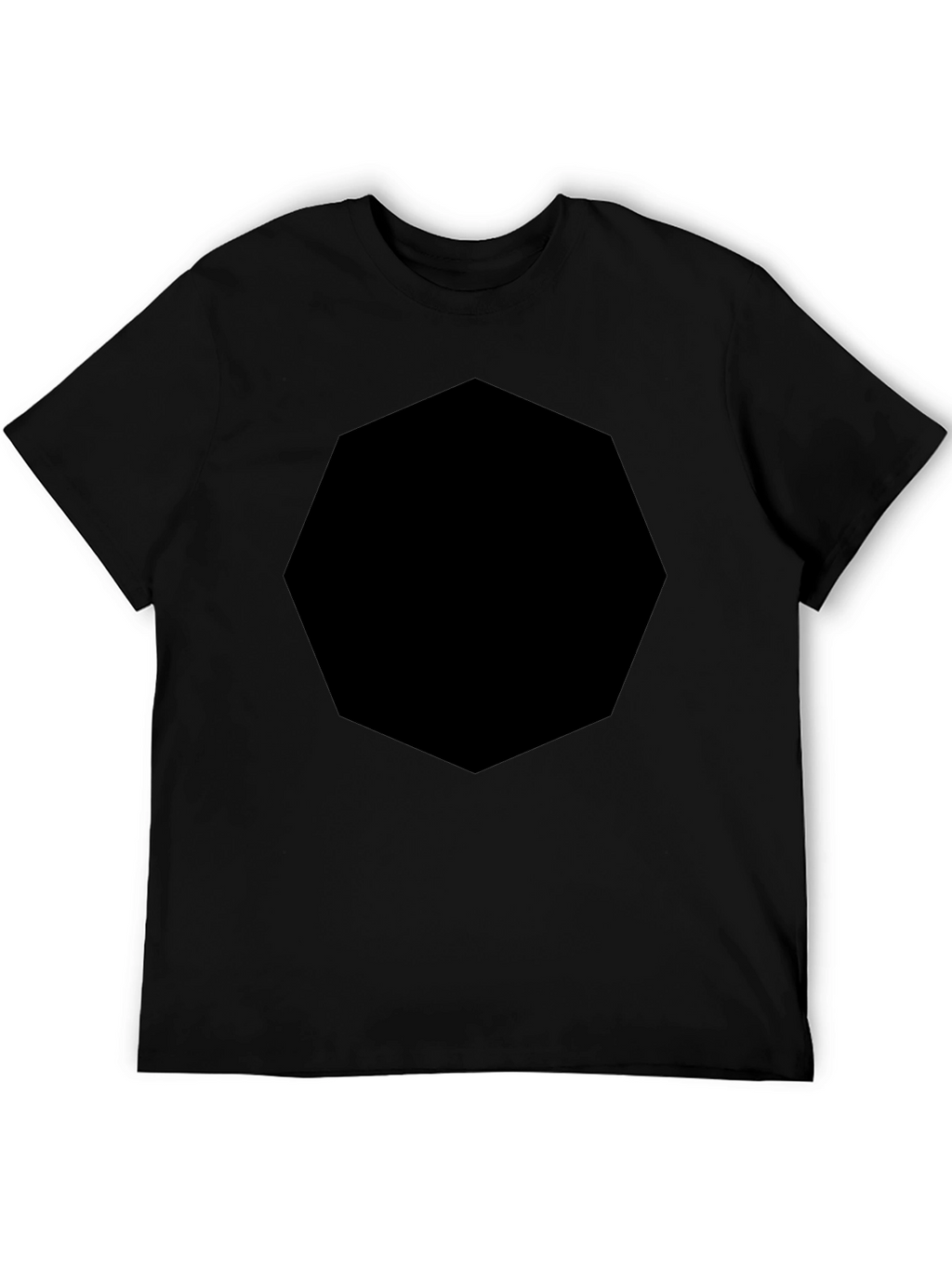 Mens Black Crew Neck T-Shirt