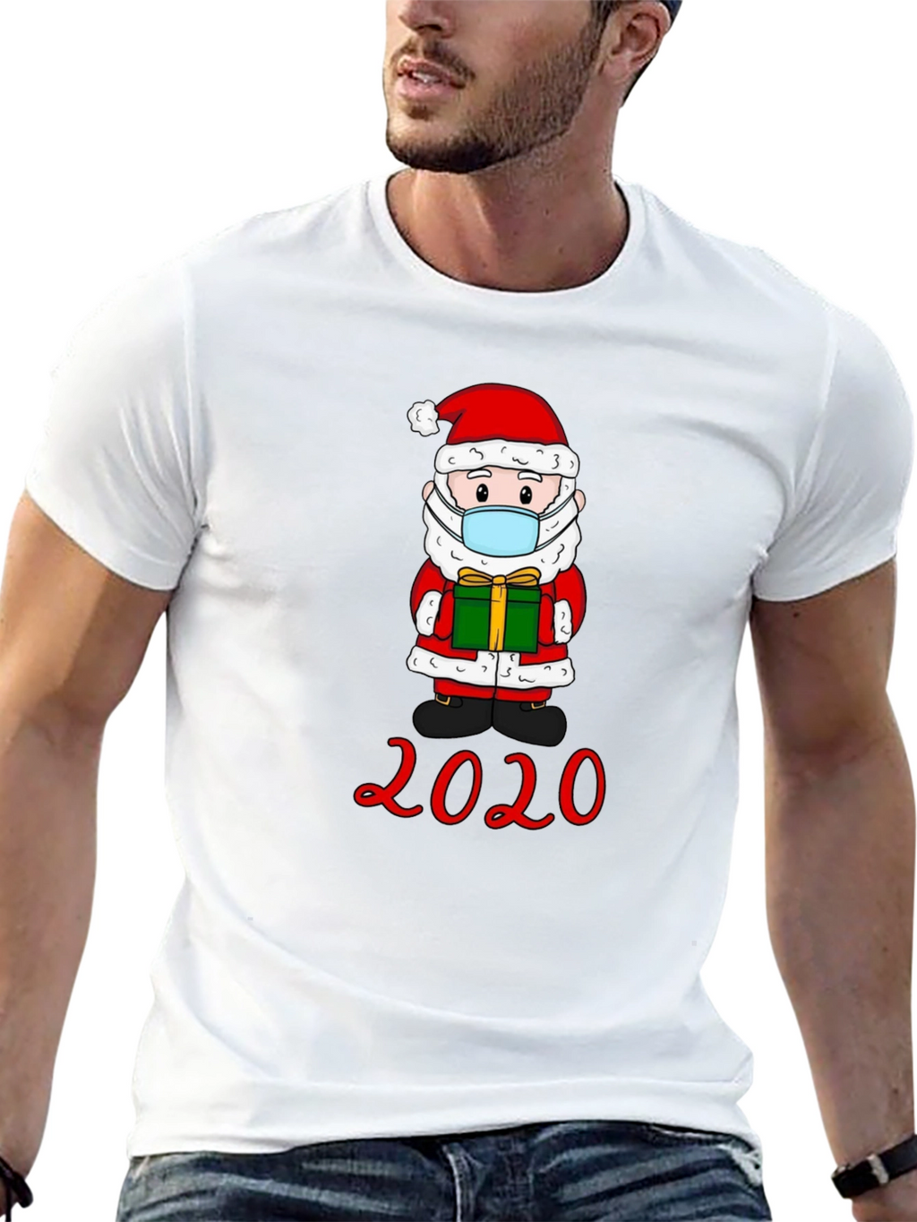 Santa Mask 2020 Graphic Tee