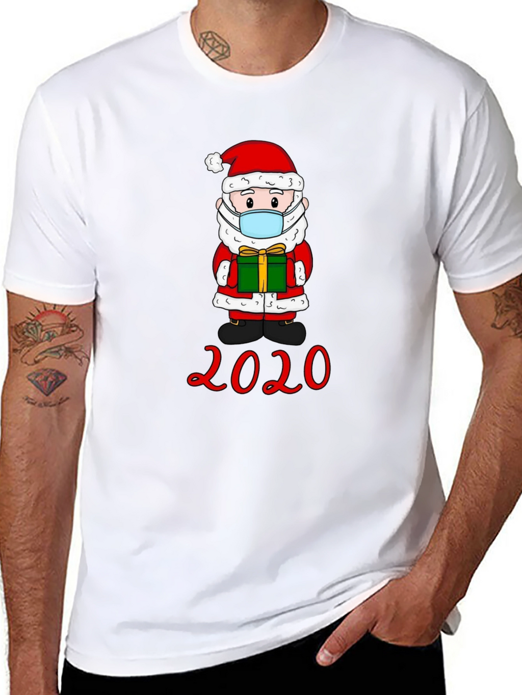 Santa Mask 2020 Graphic Tee