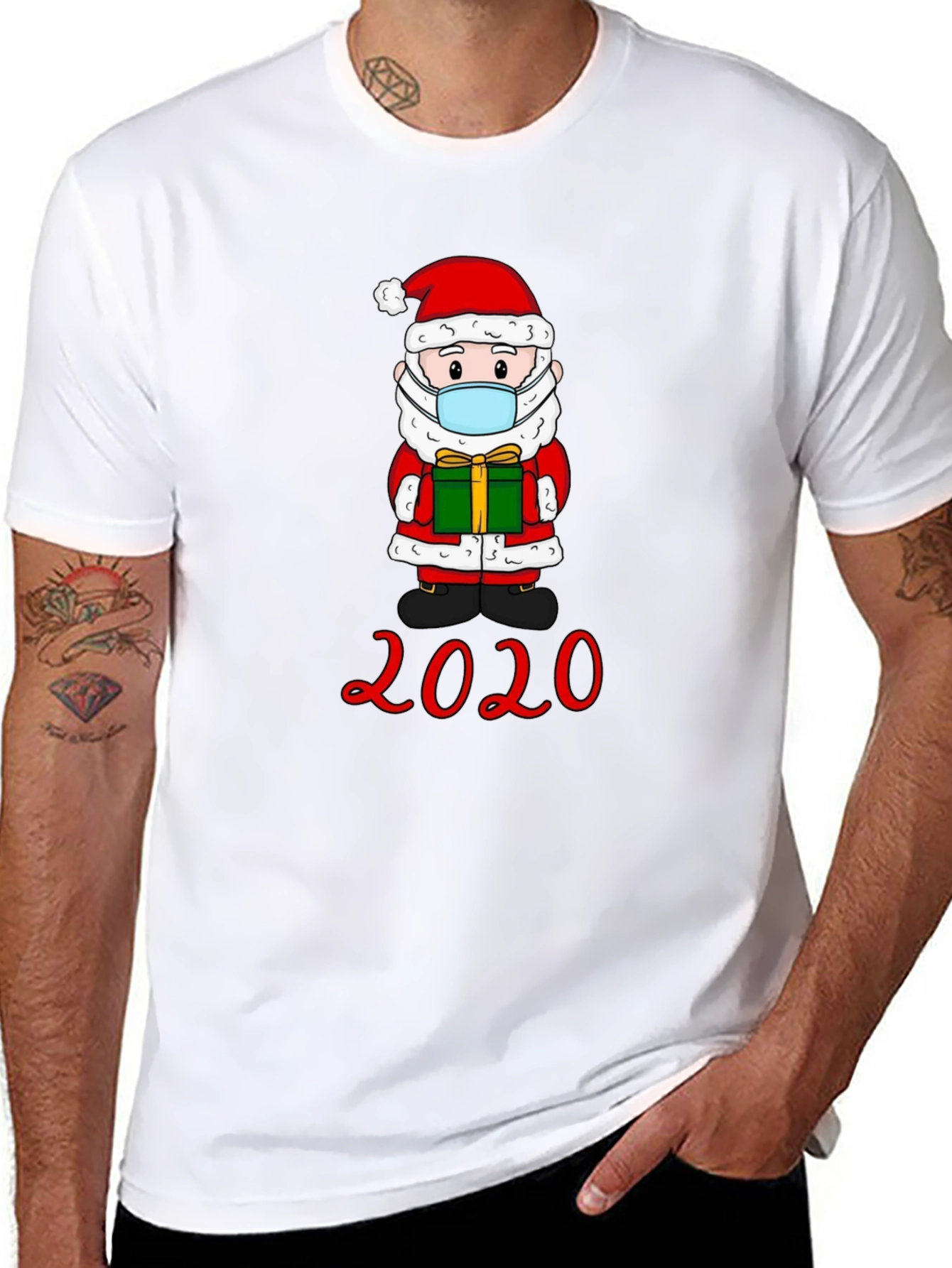 Santa Mask 2020 Graphic Tee