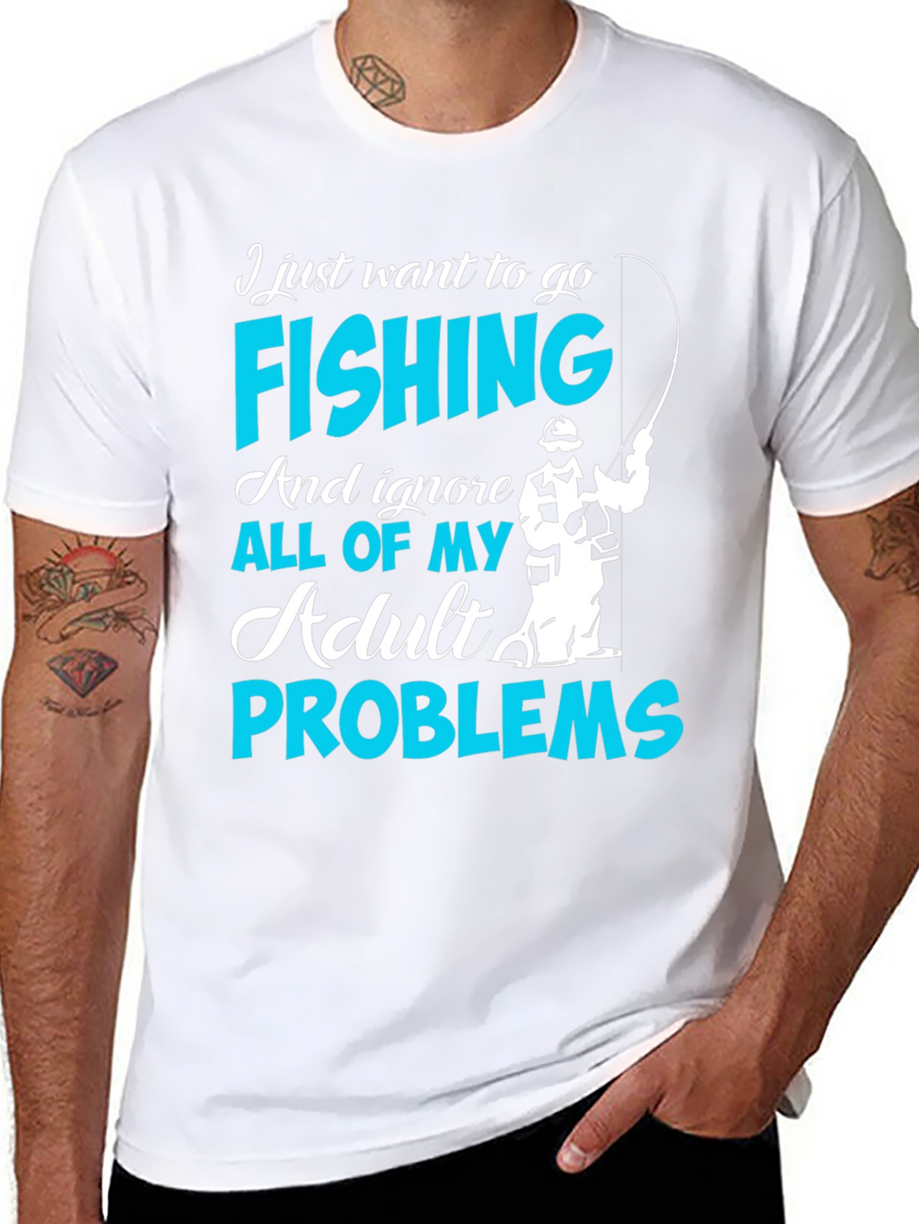 Fishing T-Shirt - Ignore Adult Problems