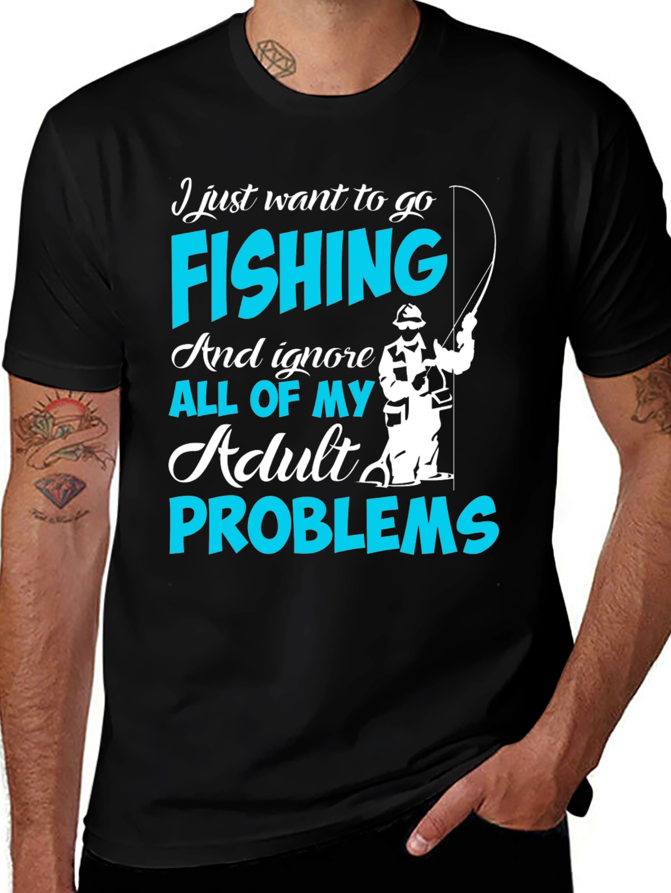 Fishing T-Shirt - Ignore Adult Problems