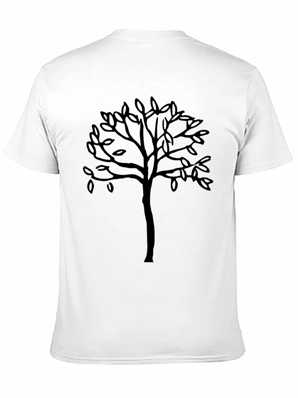 Black Tree Graphic Tee - Casual Mens T-Shirt