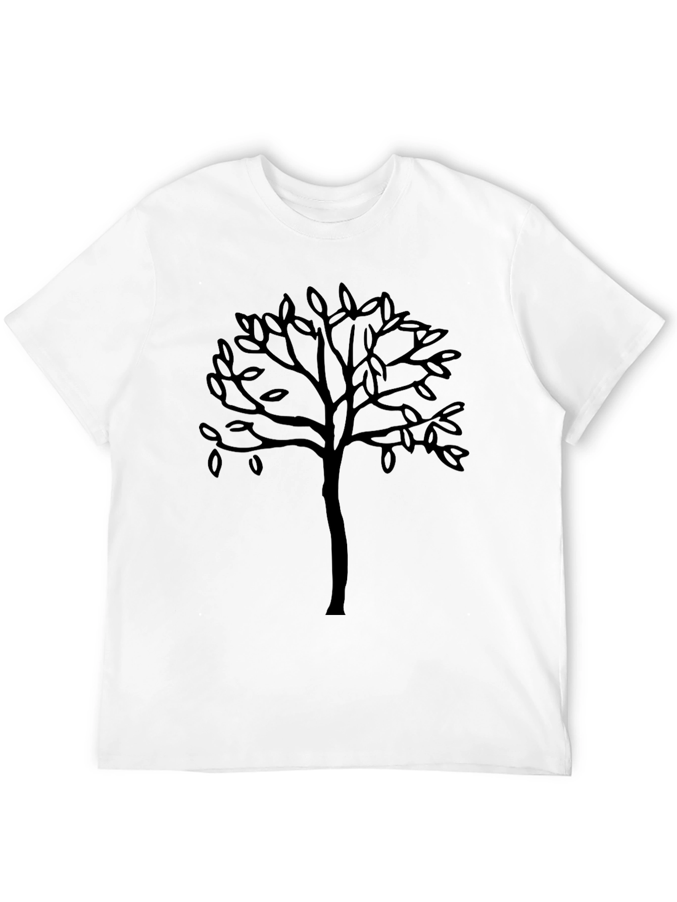 Black Tree Graphic Tee - Casual Mens T-Shirt