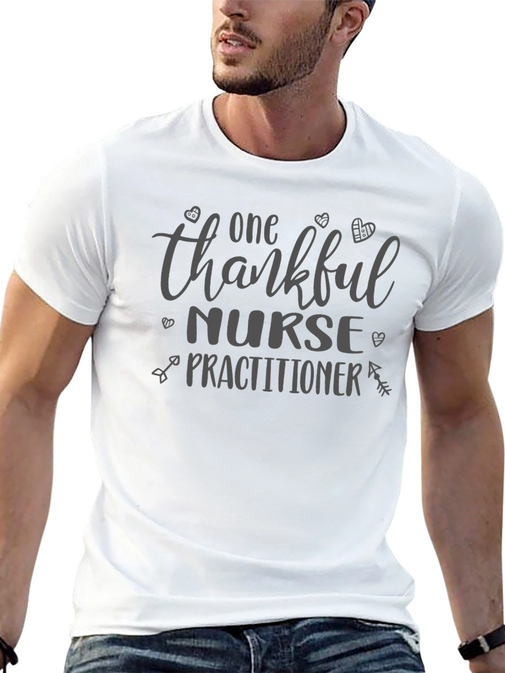 Thankful Nurse Practitioner Black Tee