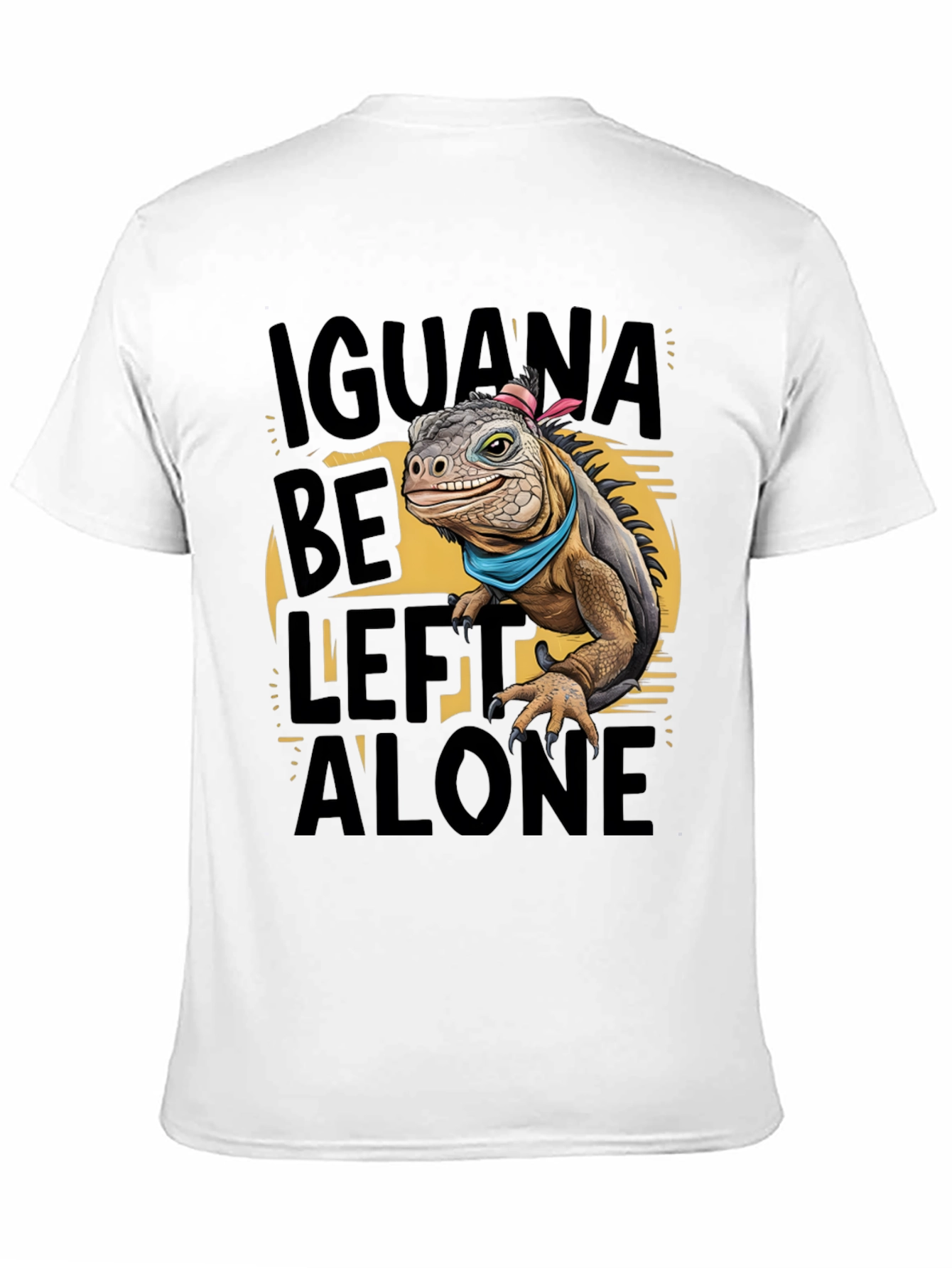 Iguana Be Left Alone Graphic T-Shirt