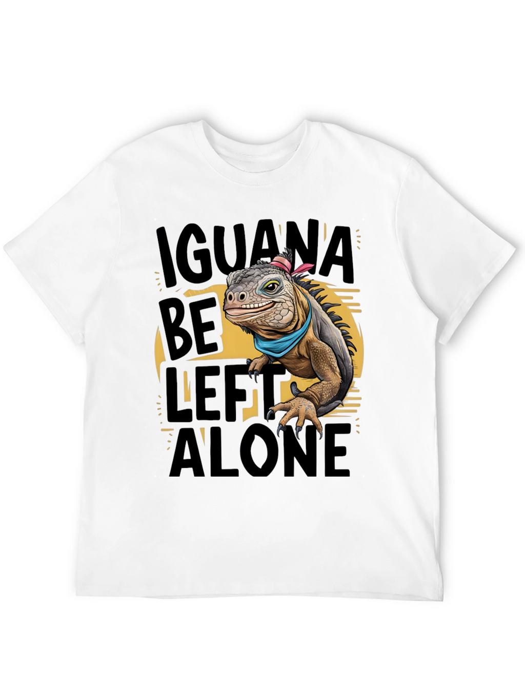 Iguana Be Left Alone Graphic T-Shirt