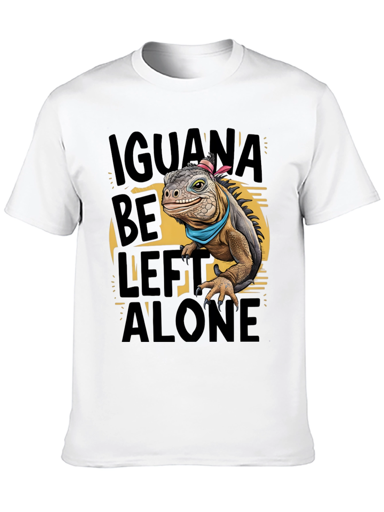 Iguana Be Left Alone Graphic T-Shirt