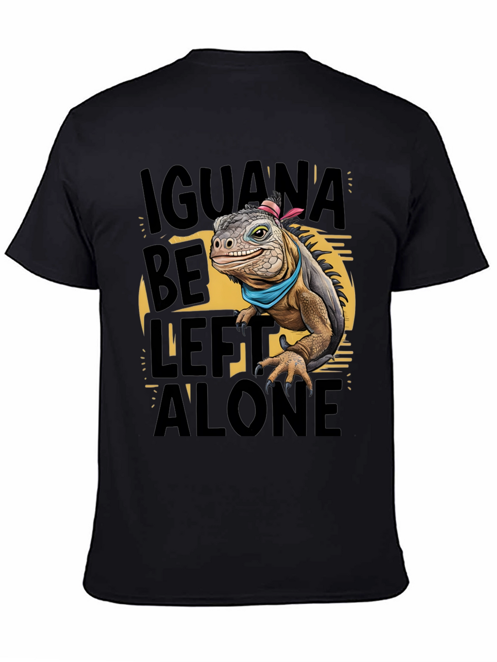 Iguana Be Left Alone Graphic T-Shirt