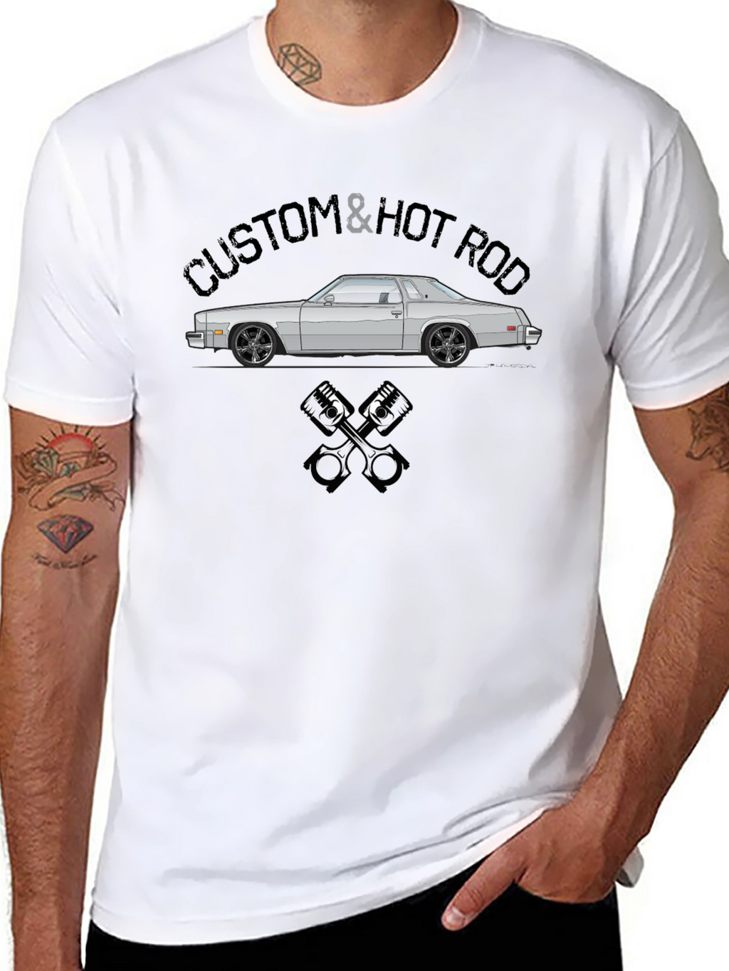 Custom & Hot Rod Car Graphic T-Shirt
