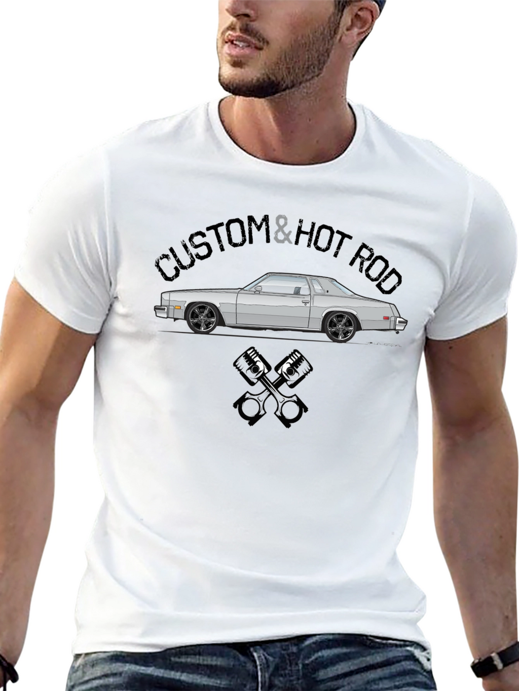 Custom & Hot Rod Car Graphic T-Shirt