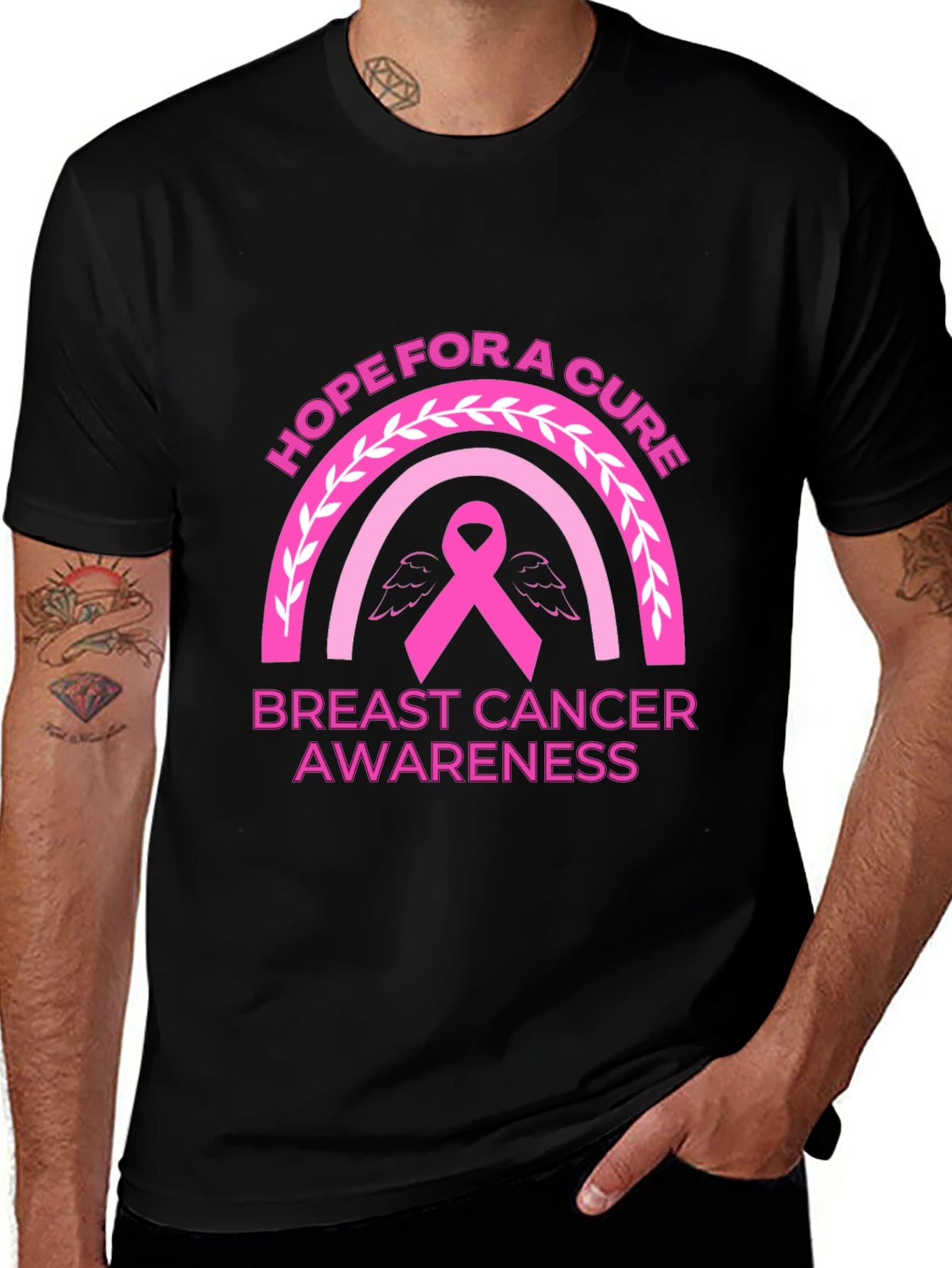 Hope for a Cure Breast Cancer Awareness T-Shirt