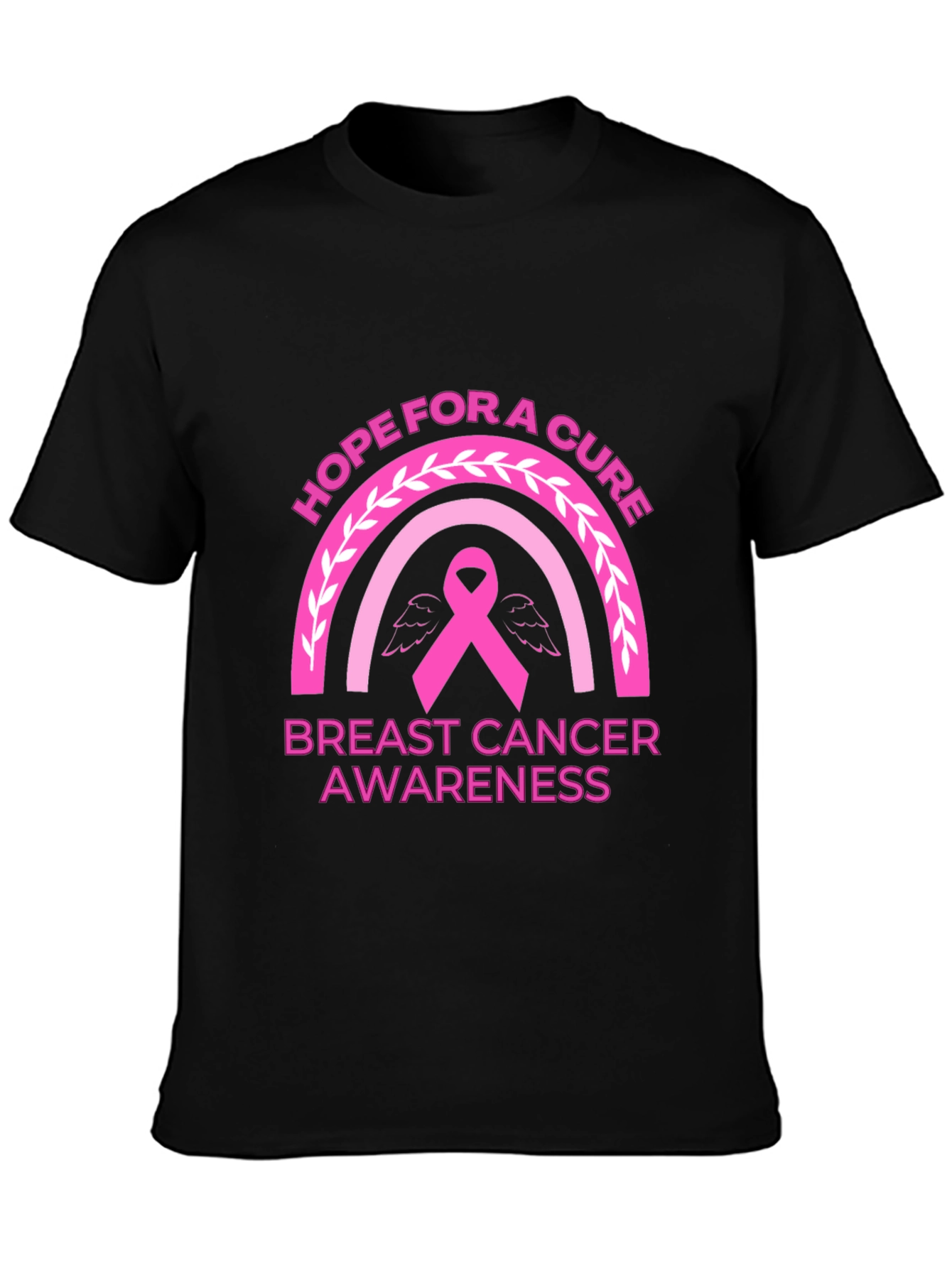 Hope for a Cure Breast Cancer Awareness T-Shirt
