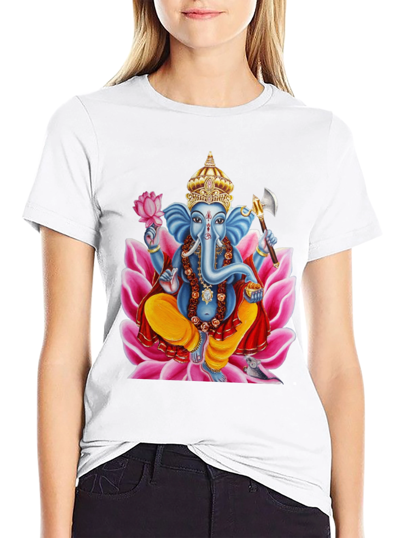 Ganesh Print T-Shirt - Divine Style