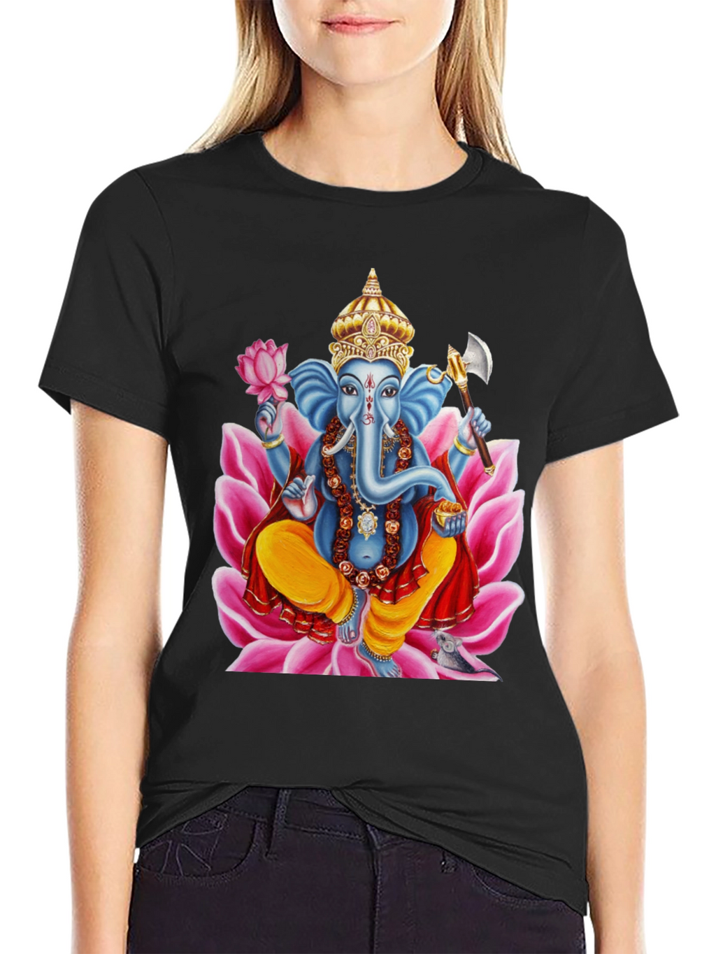 Ganesh Print T-Shirt - Divine Style