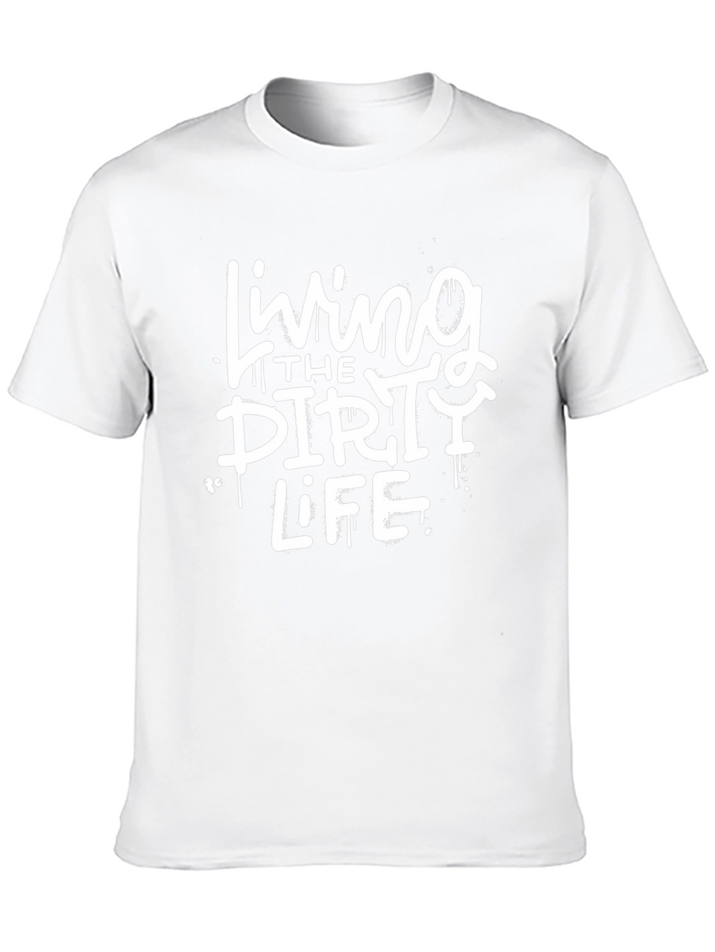 Living The Dirty Life Black Graphic Tee