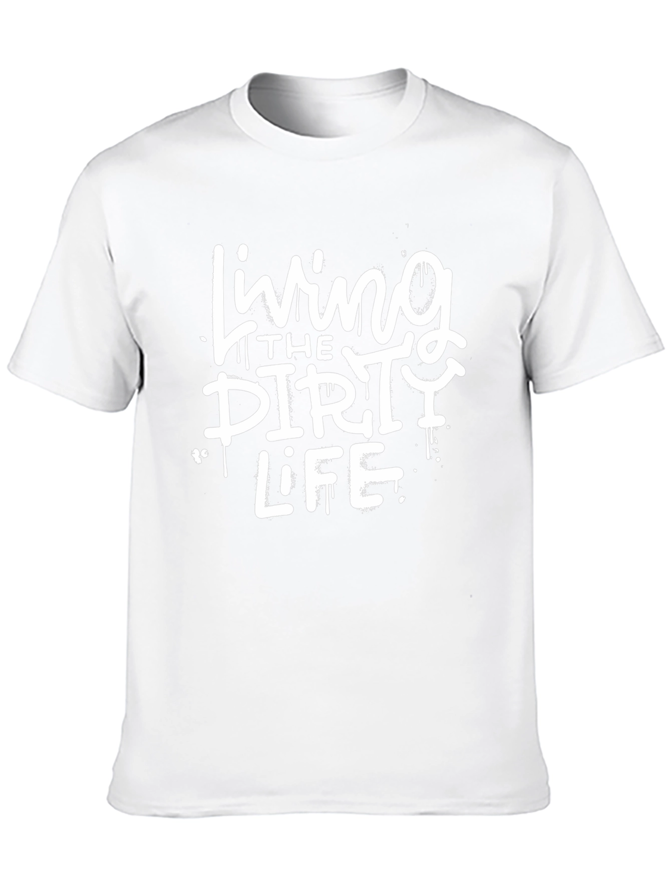 Living The Dirty Life Black Graphic Tee