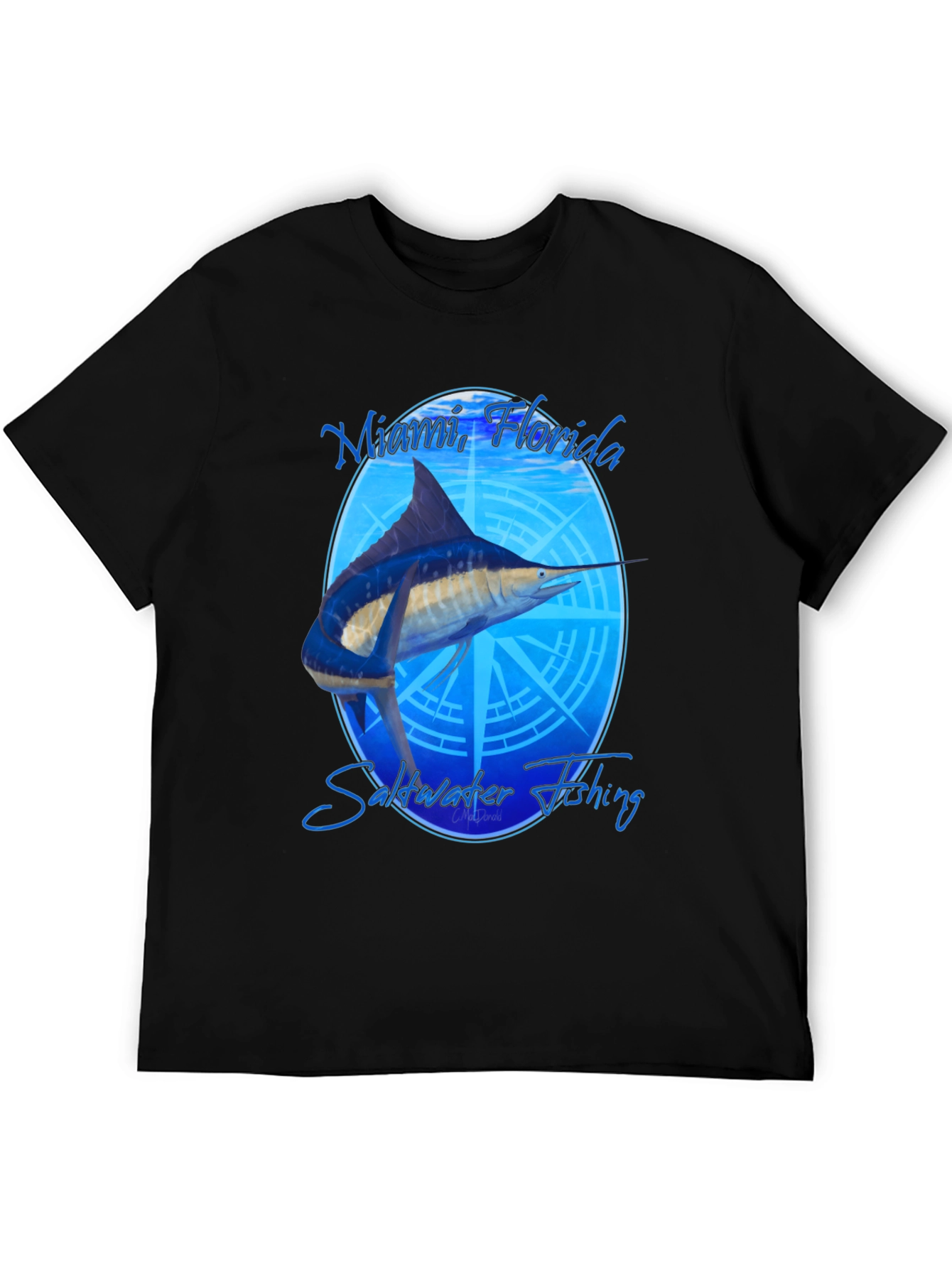 Miami Florida Saltwater Fishing T-Shirt