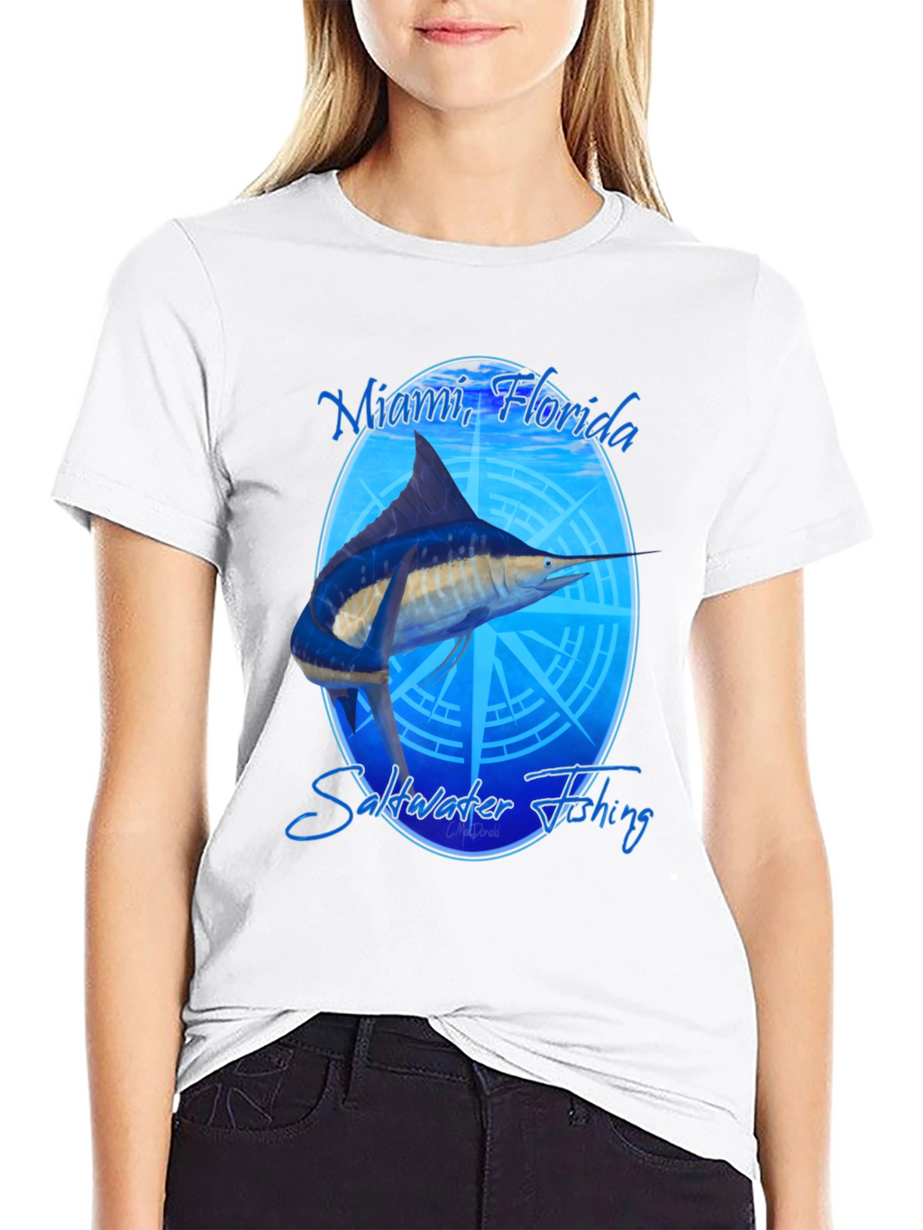 Miami Florida Saltwater Fishing T-Shirt