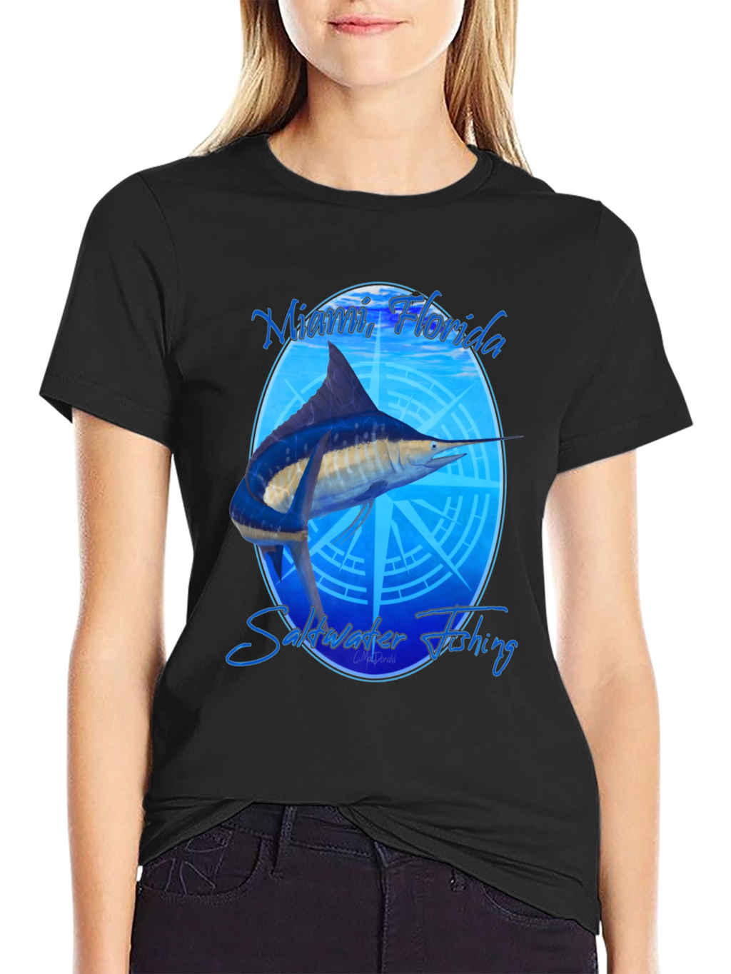 Miami Florida Saltwater Fishing T-Shirt