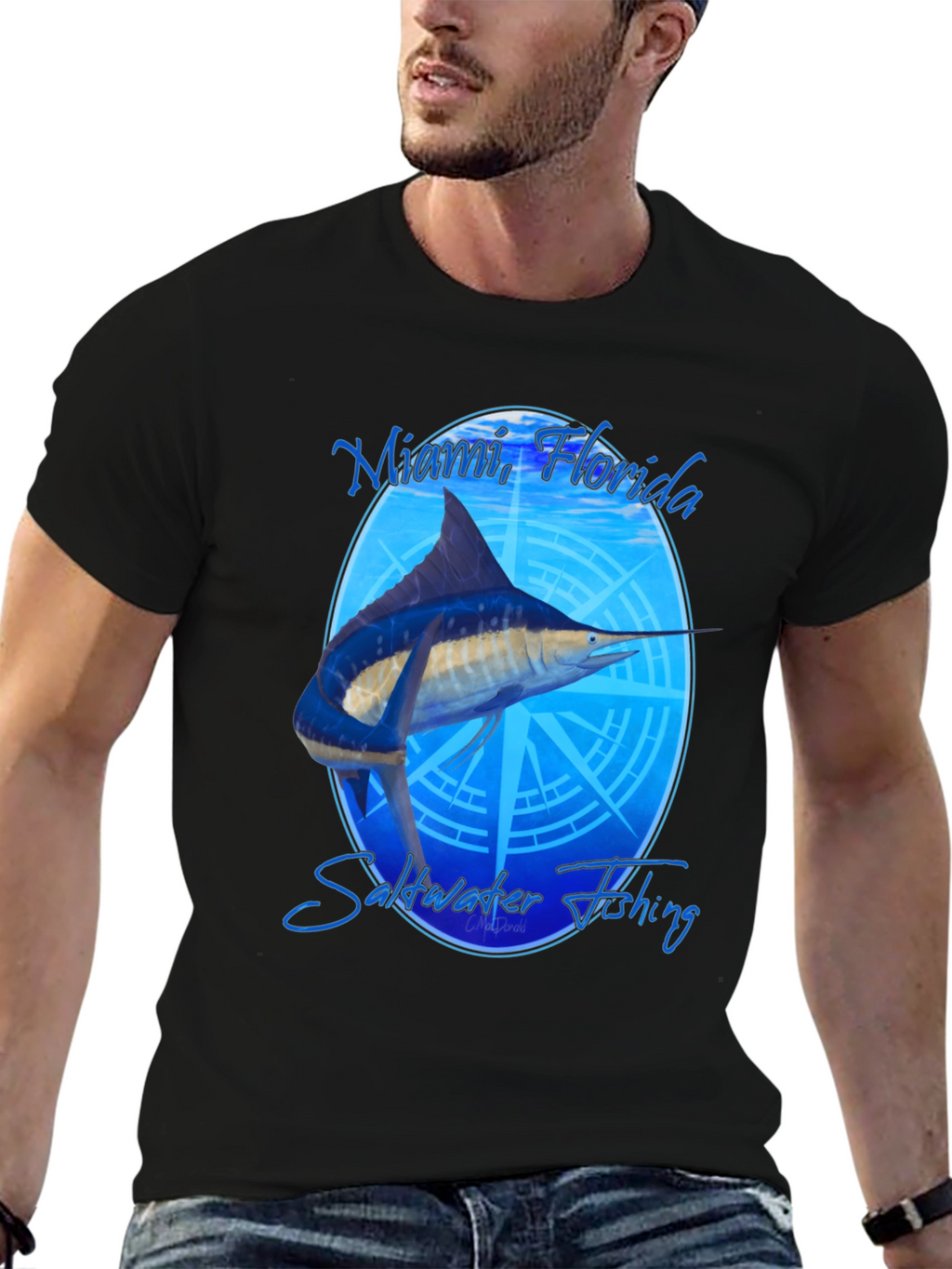 Miami Florida Saltwater Fishing T-Shirt