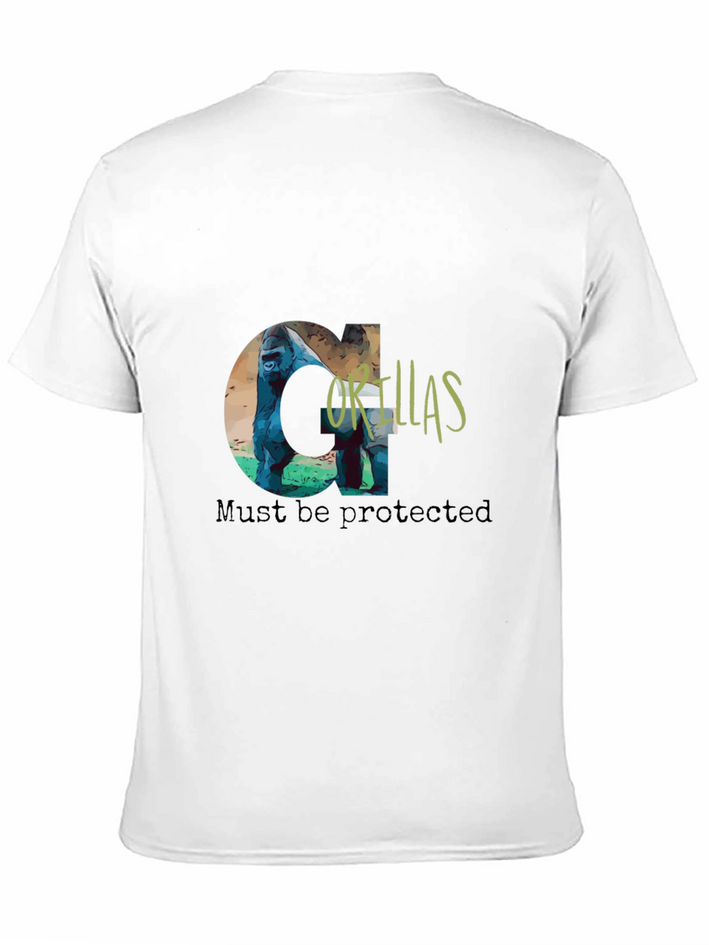Gorillas Must Be Protected Graphic Tee