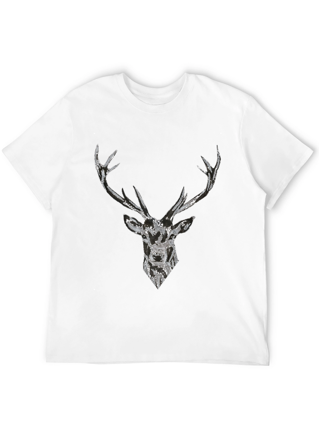 Deer Graphic Black T-Shirt