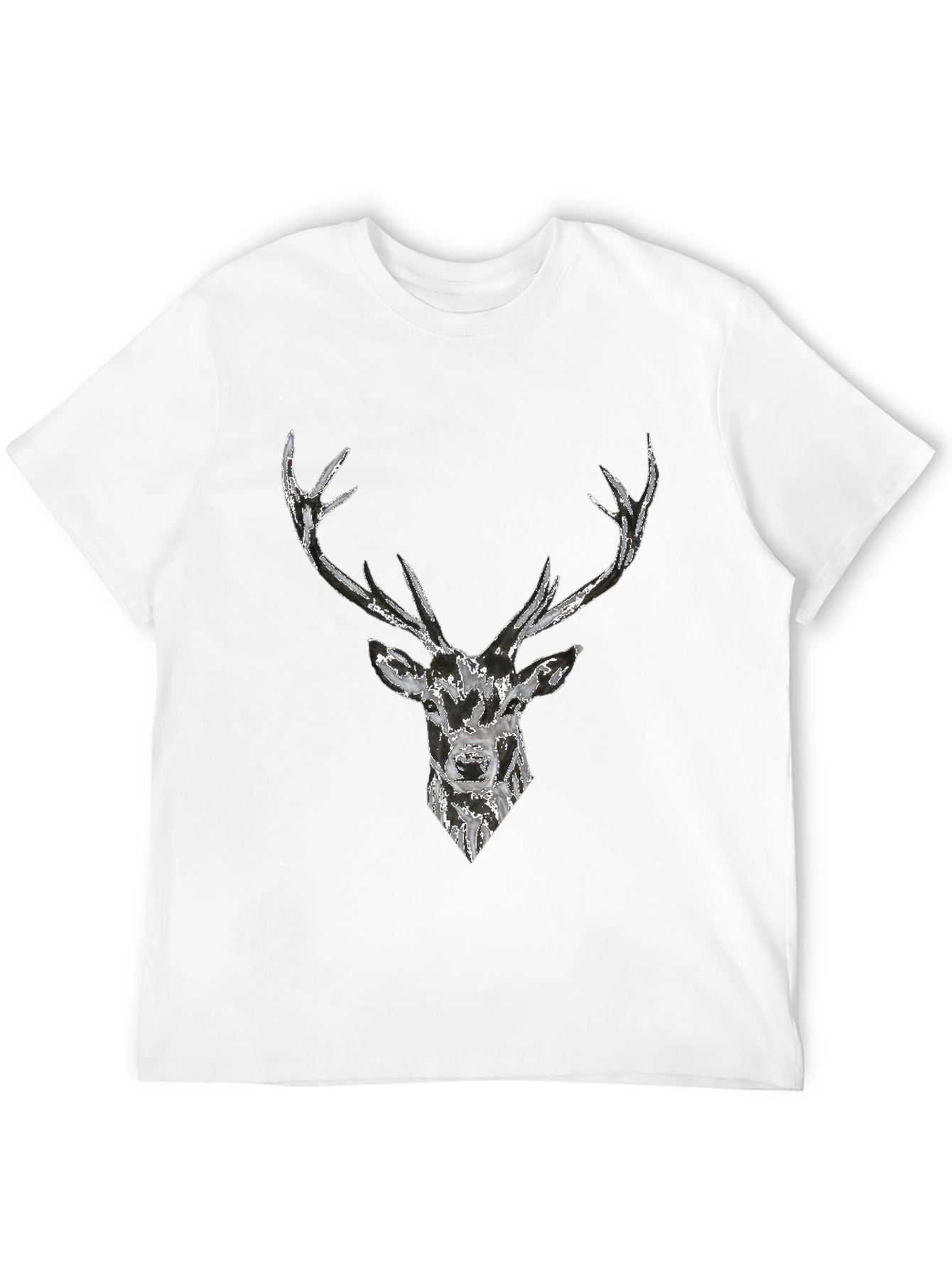Deer Graphic Black T-Shirt