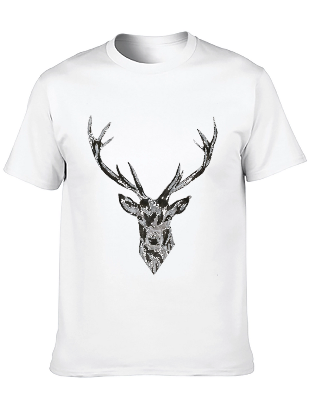 Deer Graphic Black T-Shirt