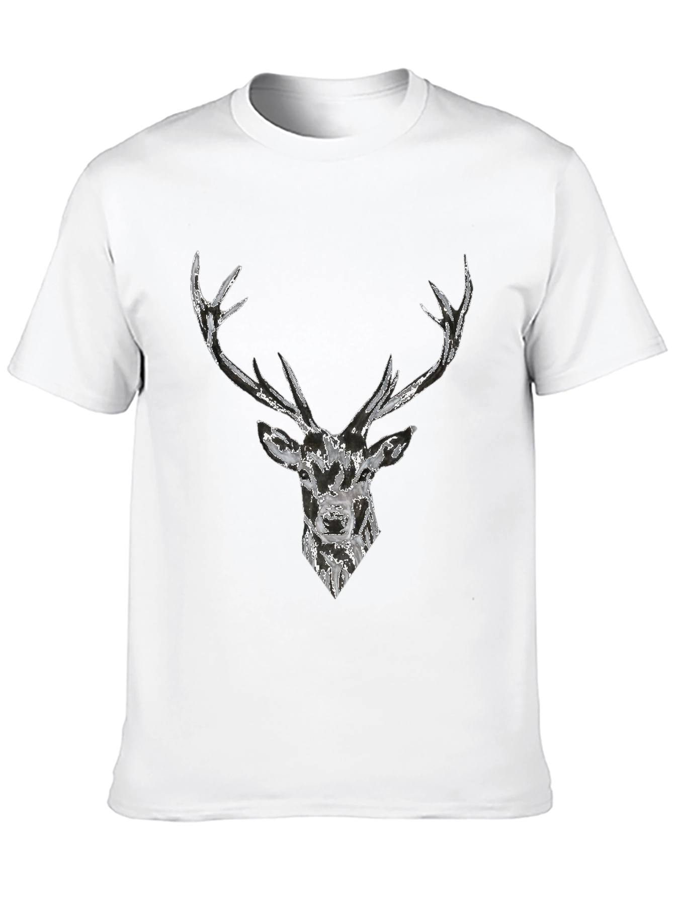 Deer Graphic Black T-Shirt