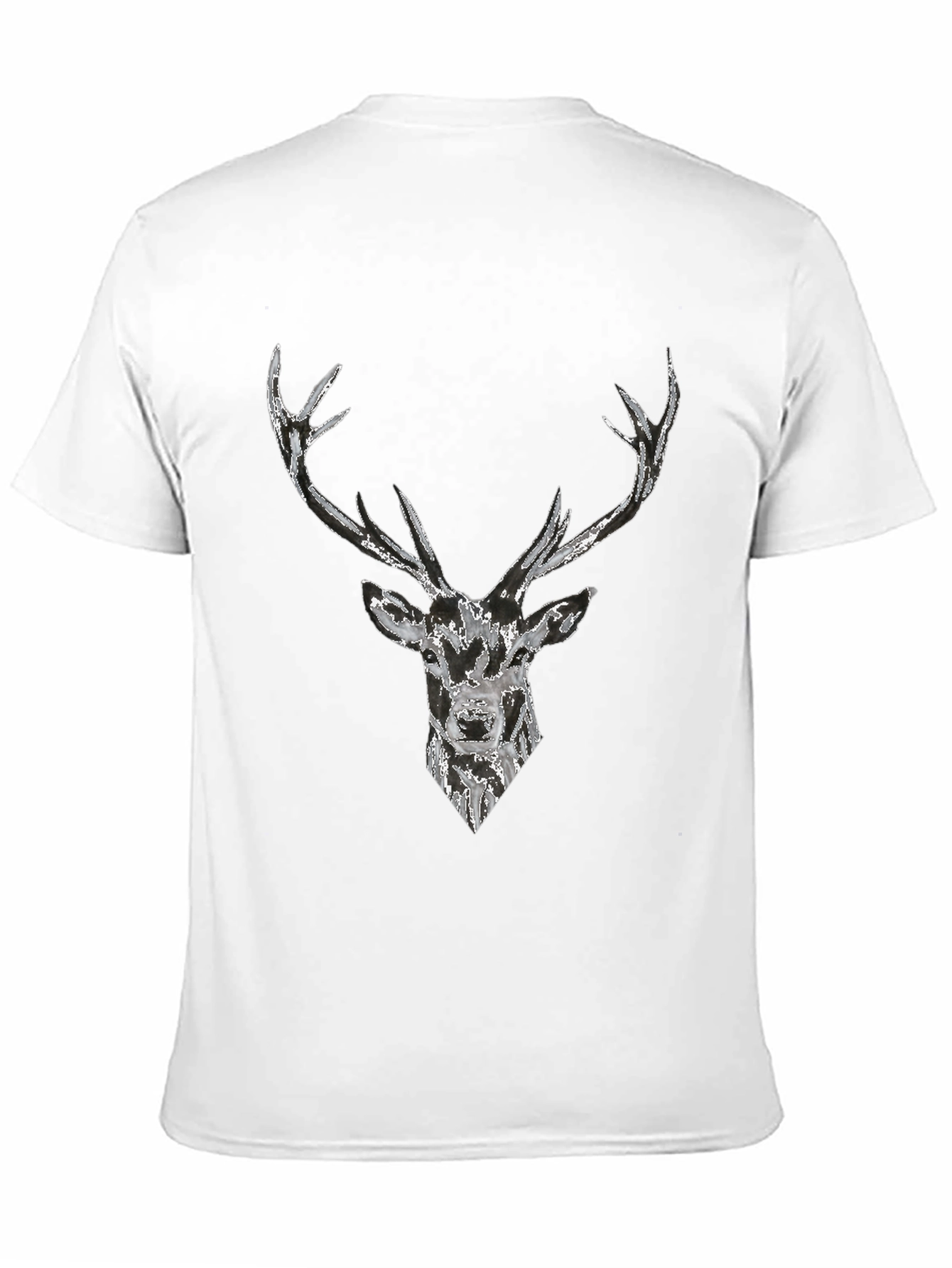 Deer Graphic Black T-Shirt