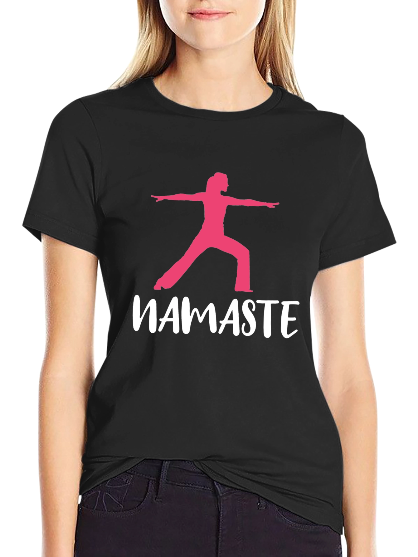Namaste Yoga Black T-Shirt