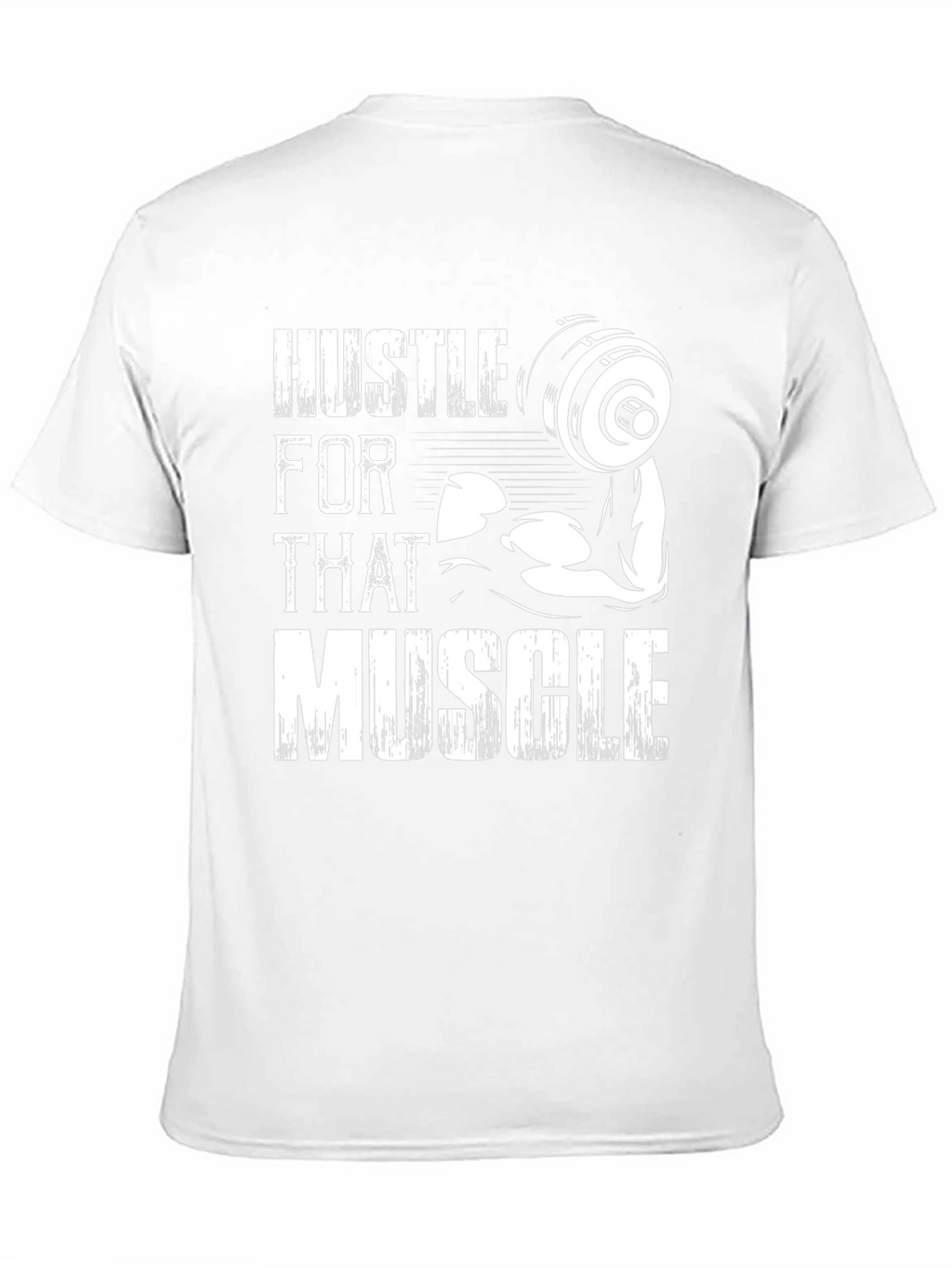 Hustle For That Muscle Graphic Tee - Black