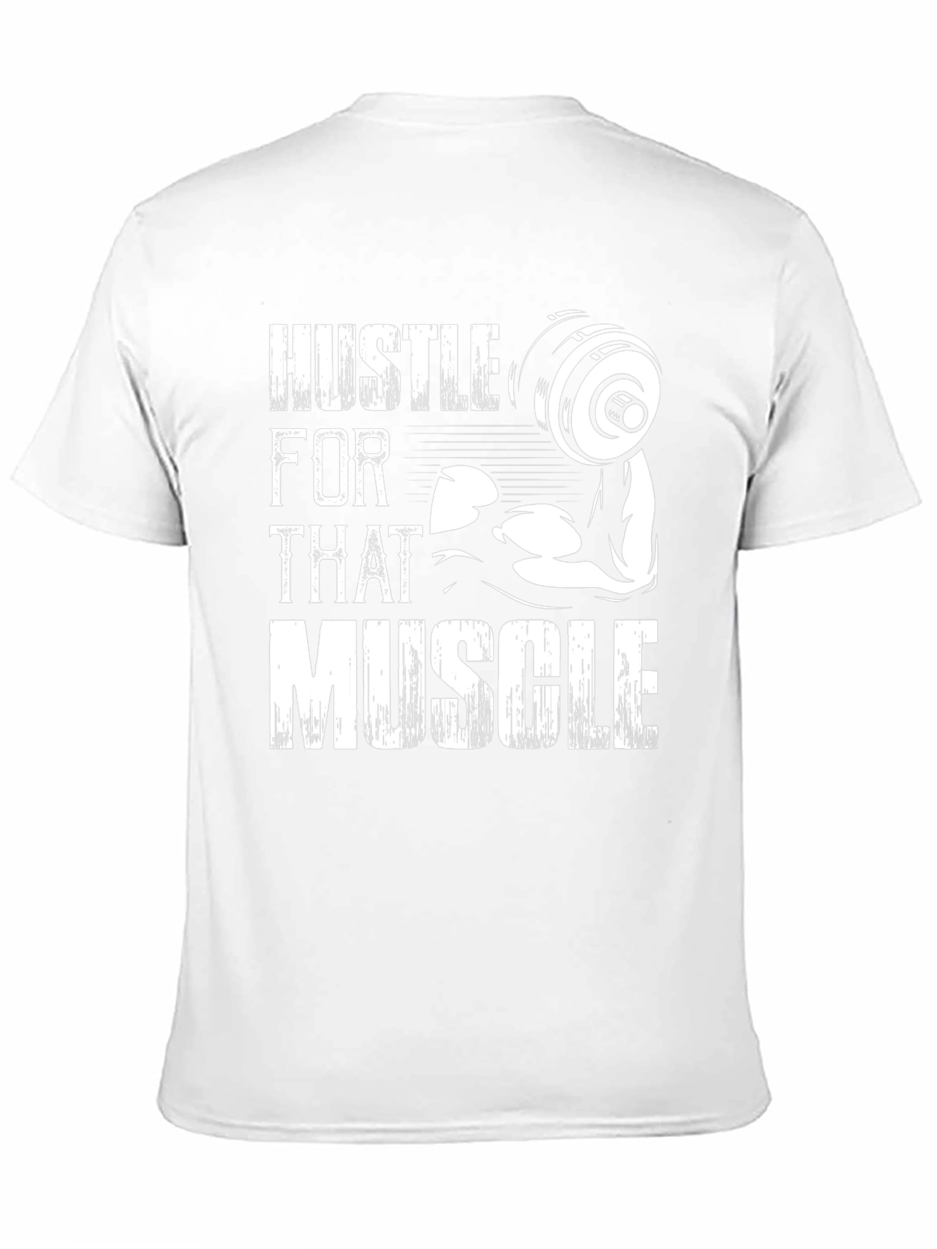 Hustle For That Muscle Graphic Tee - Black