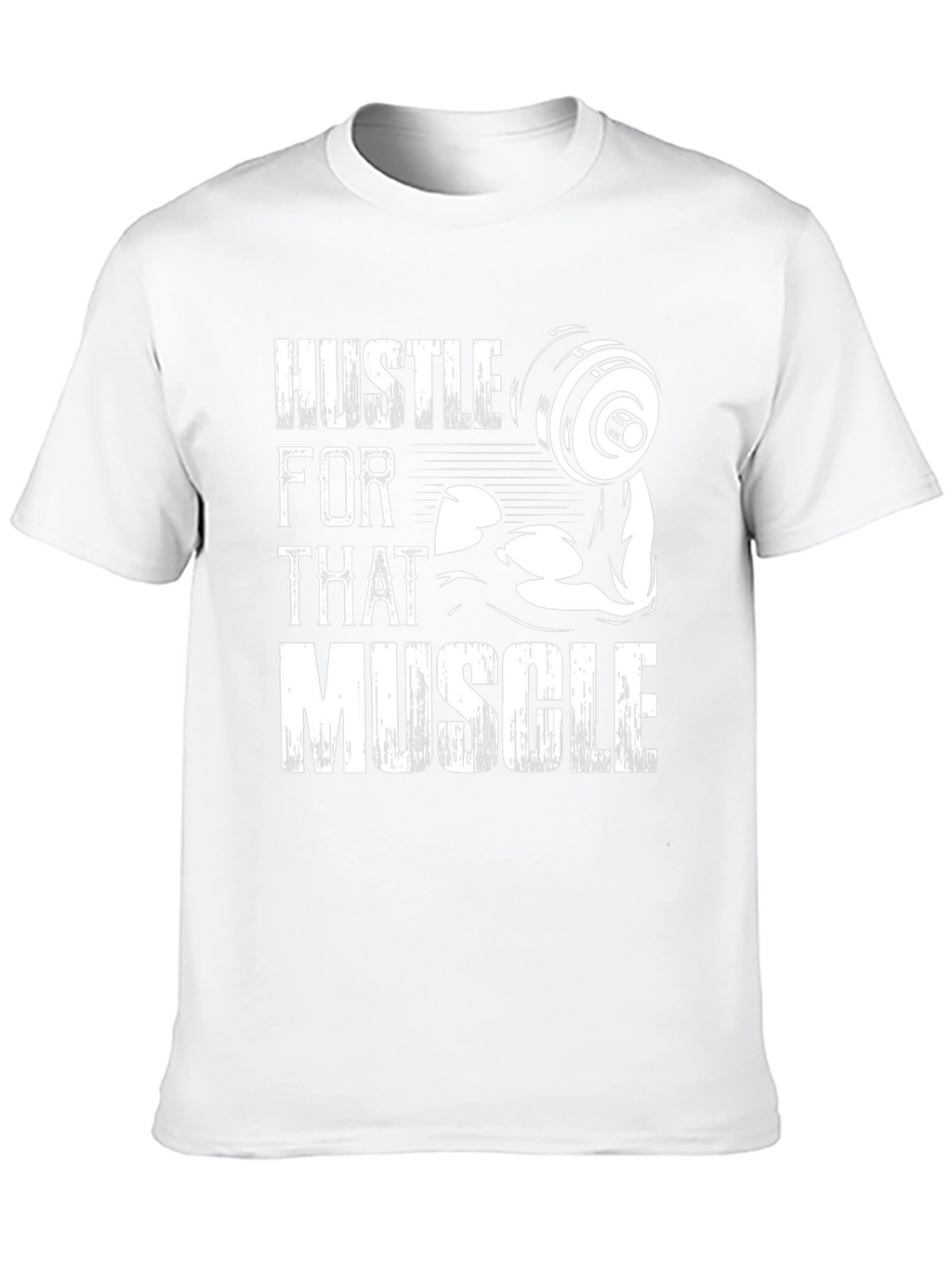 Hustle For That Muscle Graphic Tee - Black