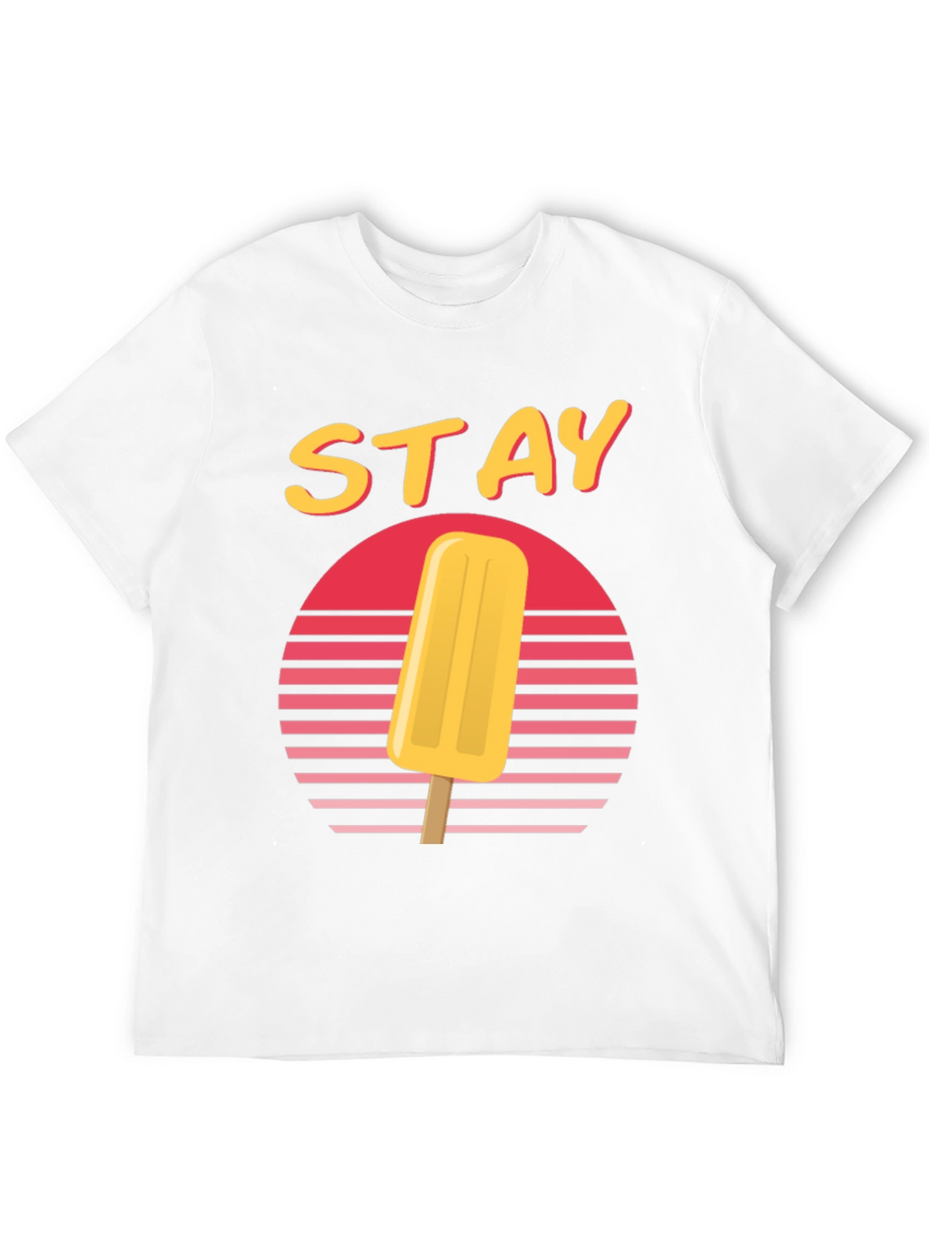 Retro Sunset Popsicle T-Shirt - Stay Cool