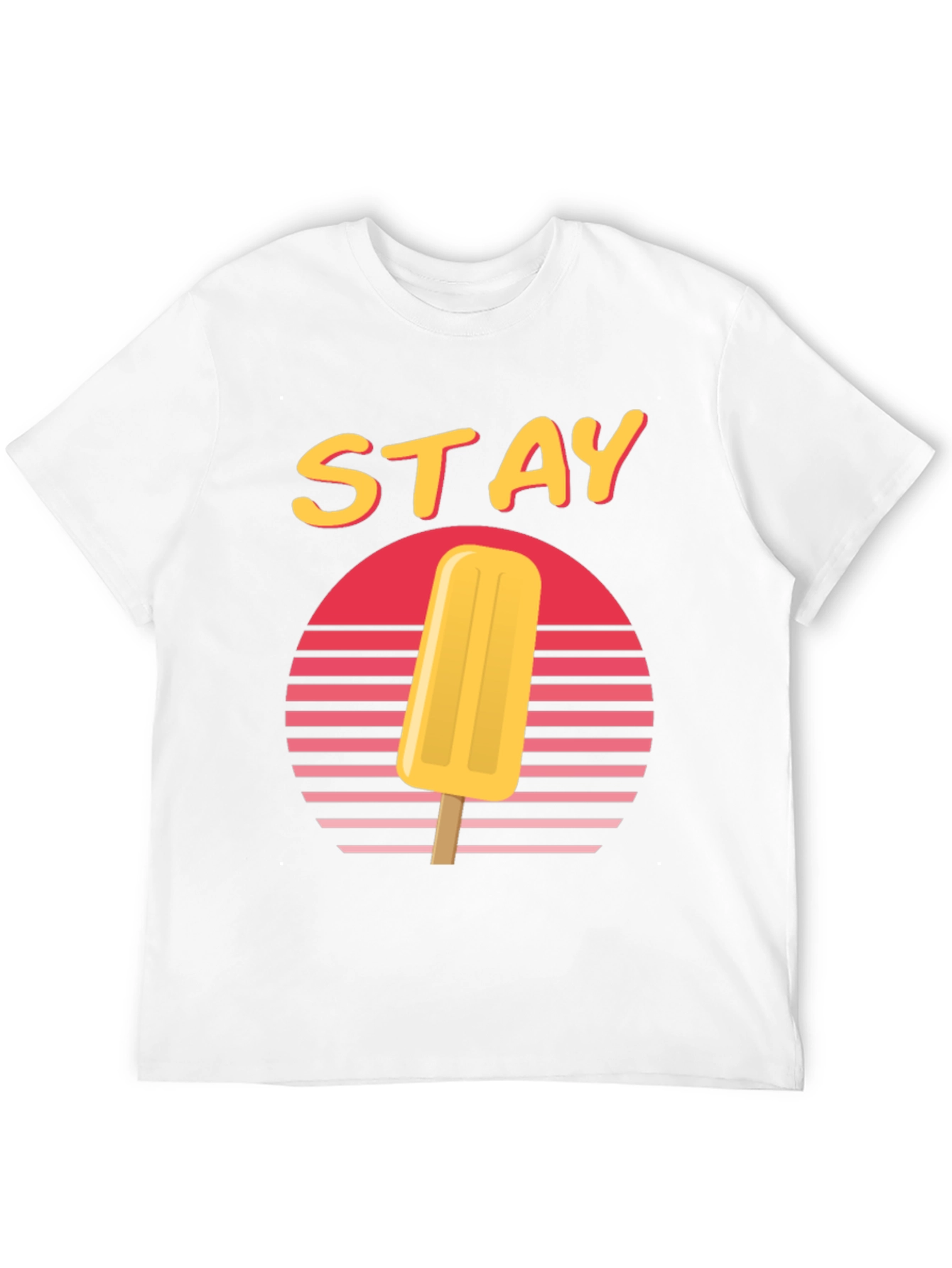 Retro Sunset Popsicle T-Shirt - Stay Cool