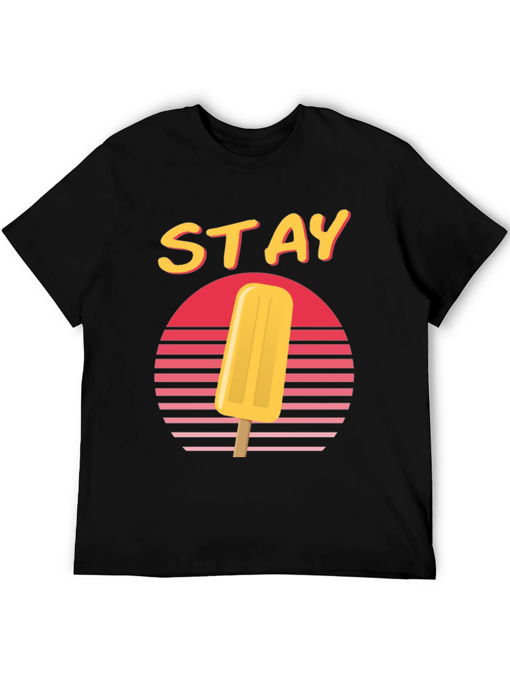 Retro Sunset Popsicle T-Shirt - Stay Cool