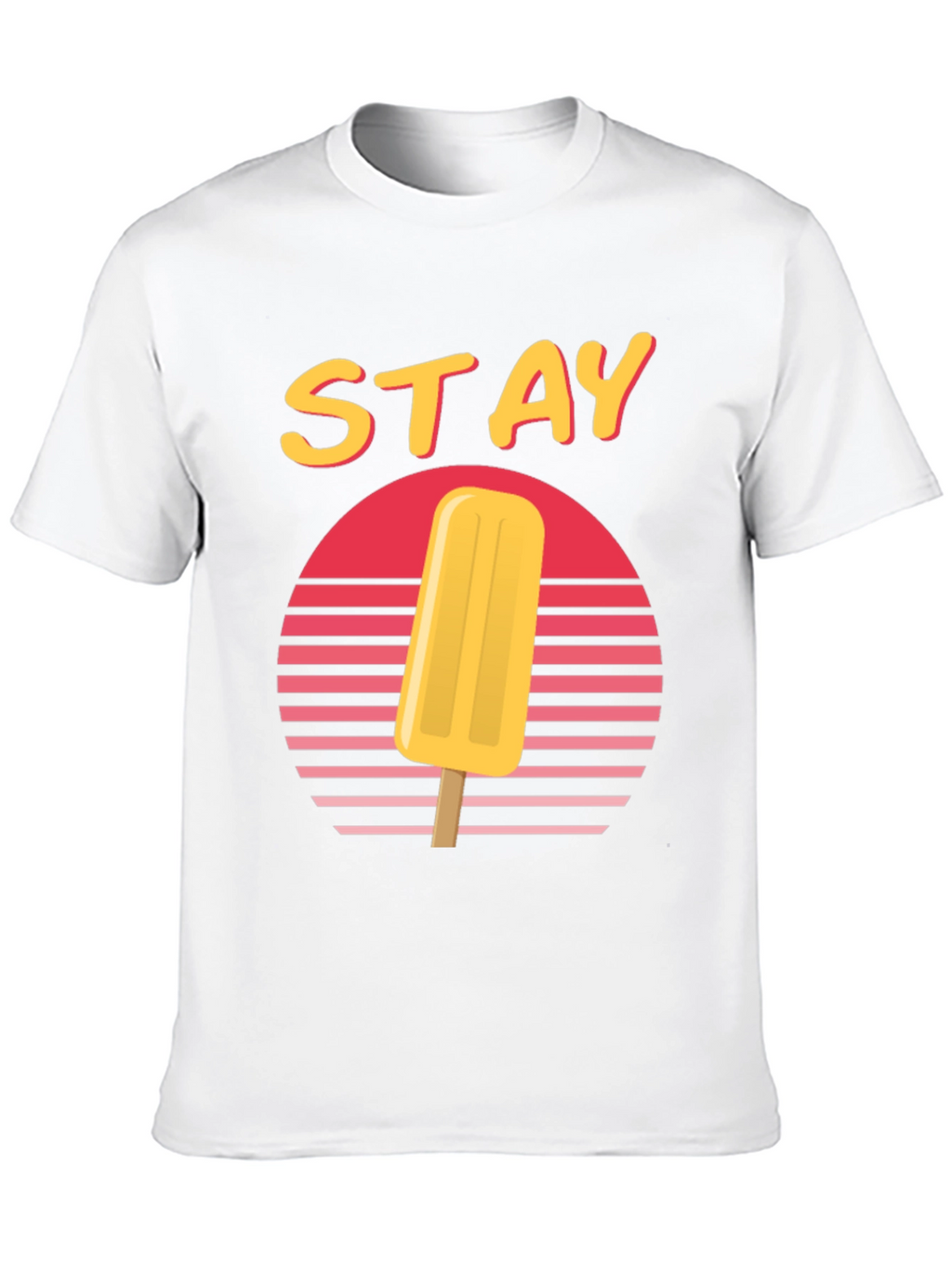 Retro Sunset Popsicle T-Shirt - Stay Cool