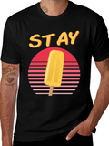Retro Sunset Popsicle T-Shirt - Stay Cool