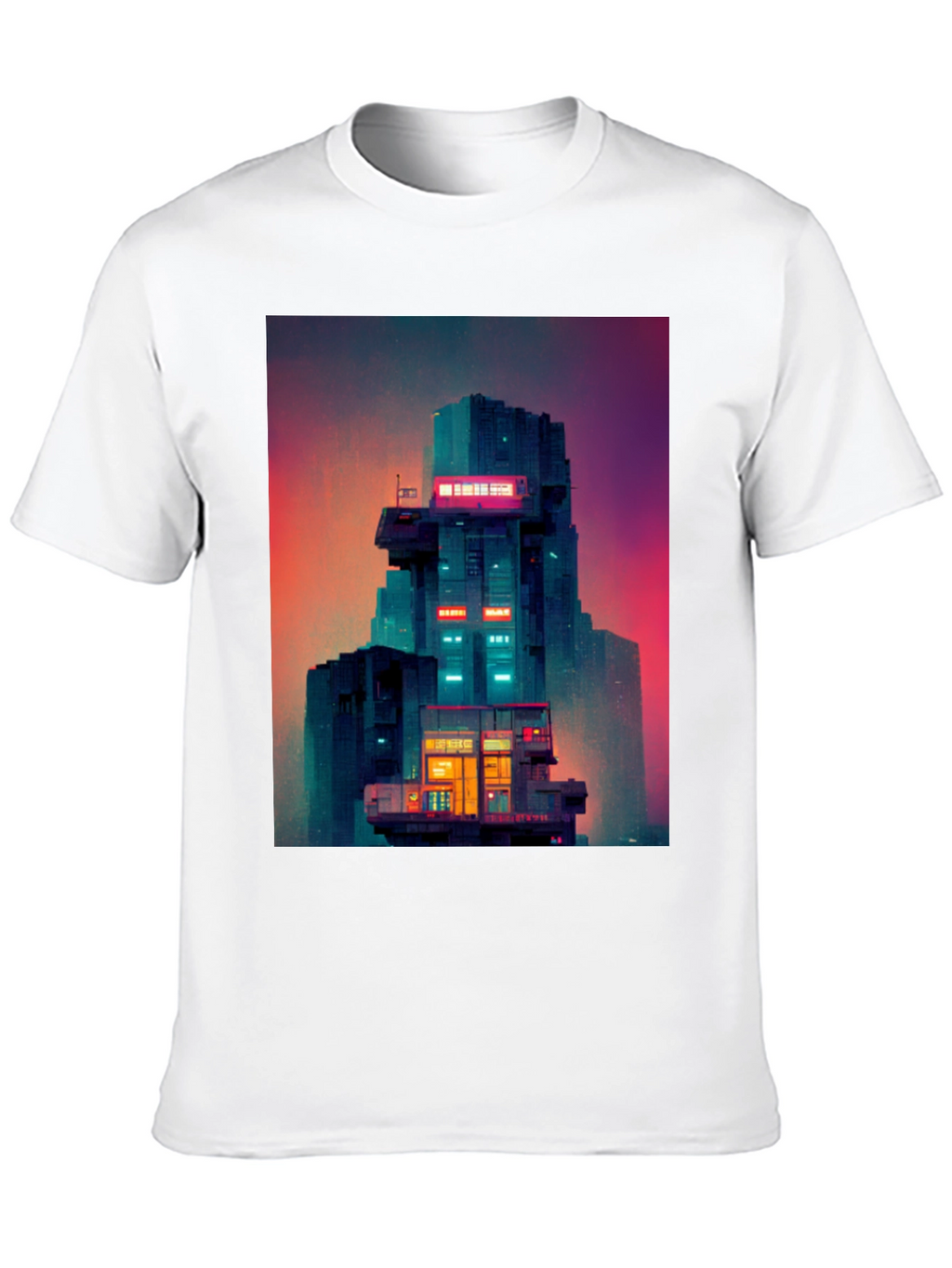 Retro Sci-Fi Building T-Shirt