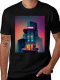Retro Sci-Fi Building T-Shirt