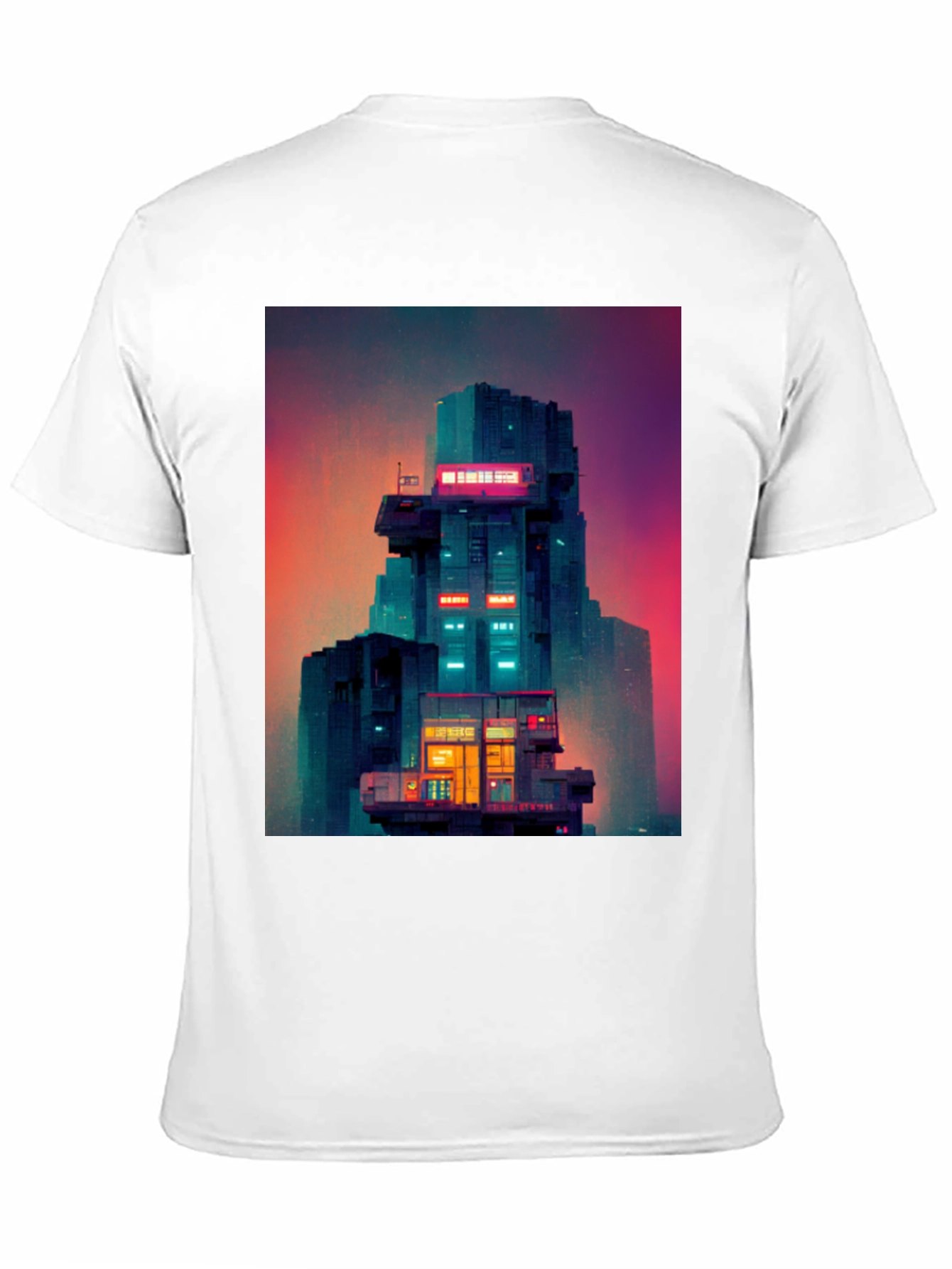 Retro Sci-Fi Building T-Shirt