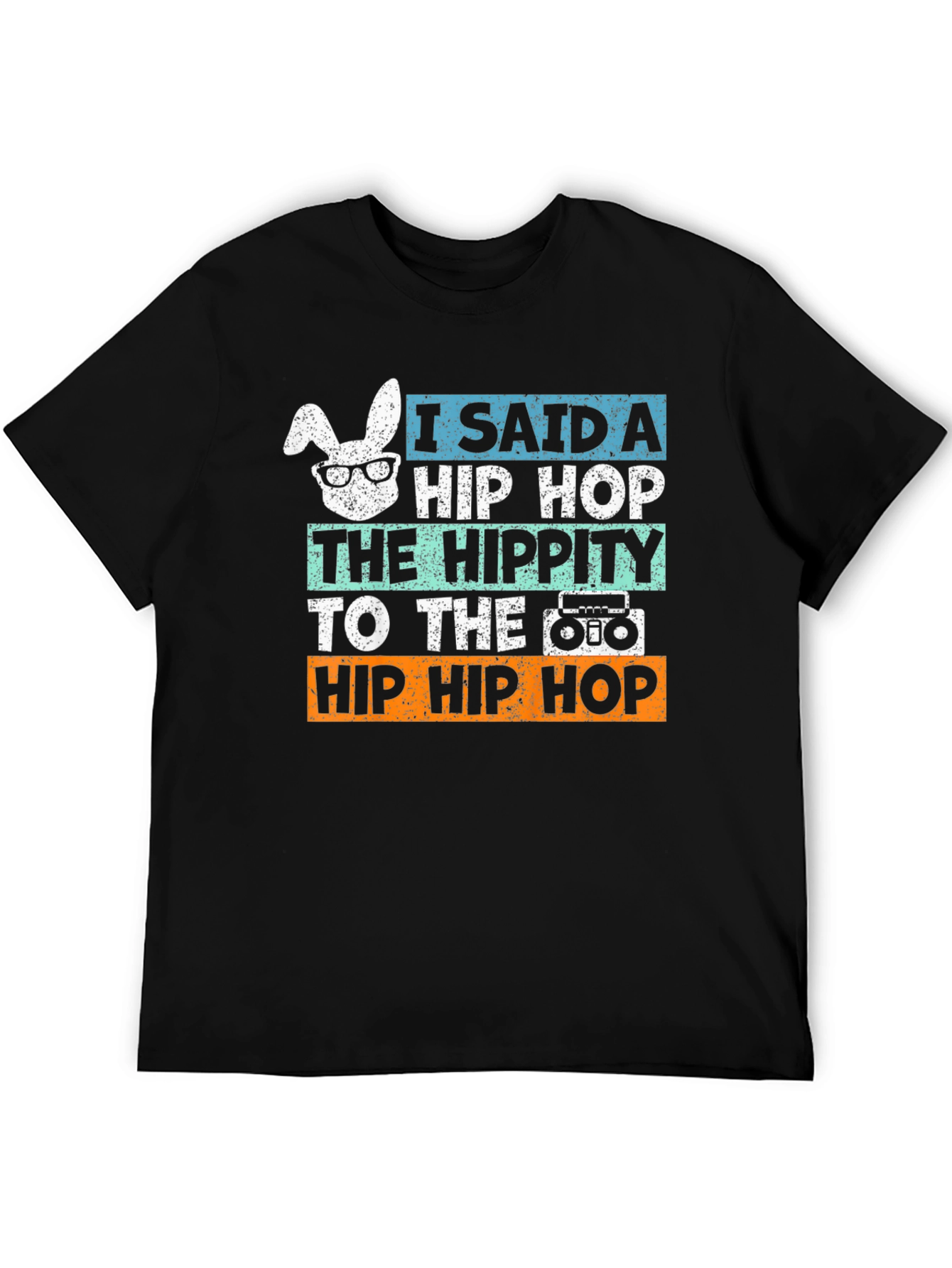 Hip Hop Easter Bunny T-Shirt - Retro Style