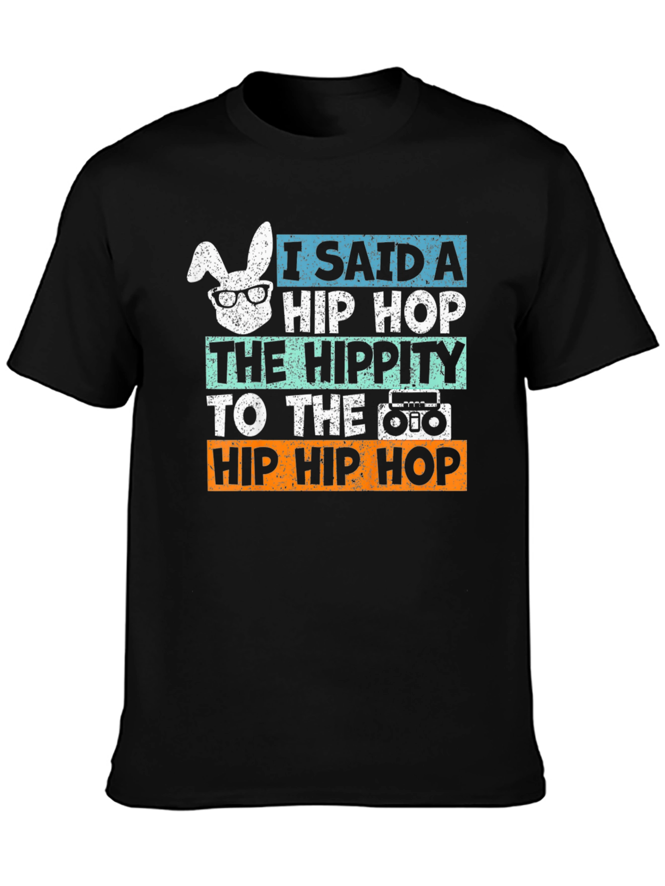 Hip Hop Easter Bunny T-Shirt - Retro Style