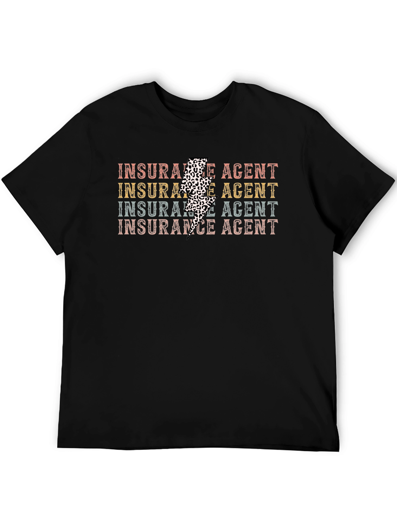 Insurance Agent Leopard Bolt T-Shirt