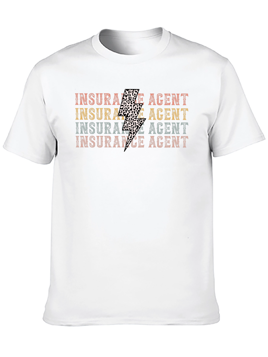 Insurance Agent Leopard Bolt T-Shirt