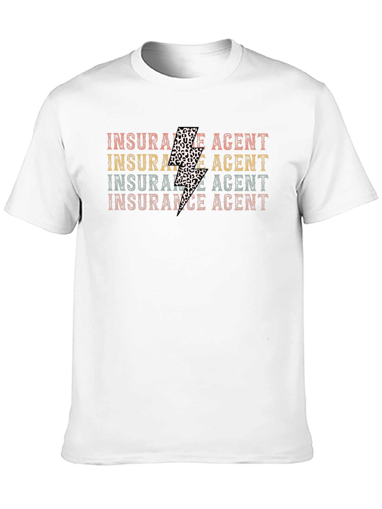 Insurance Agent Leopard Bolt T-Shirt