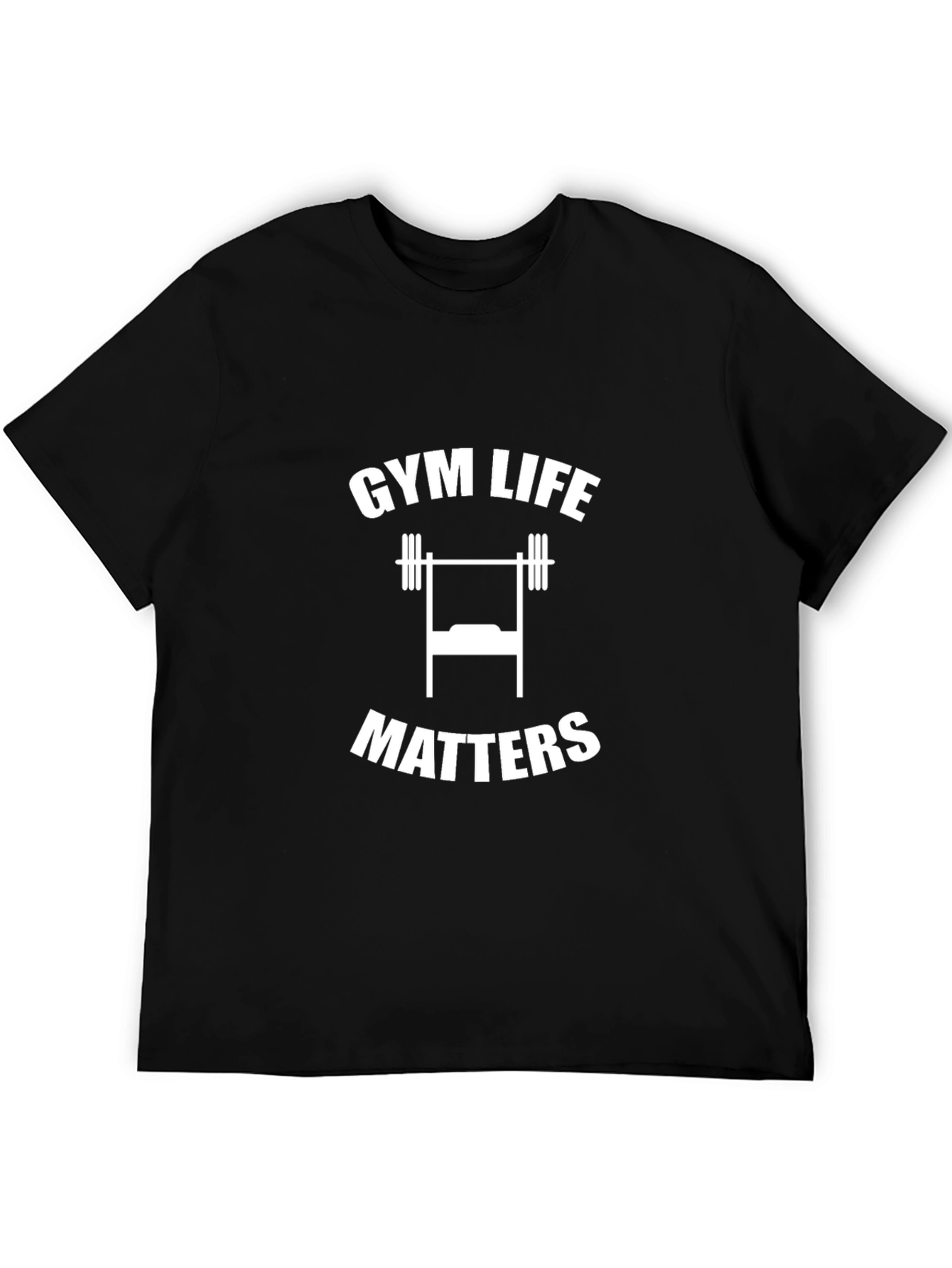 Gym Life Matters Graphic T-Shirt Black